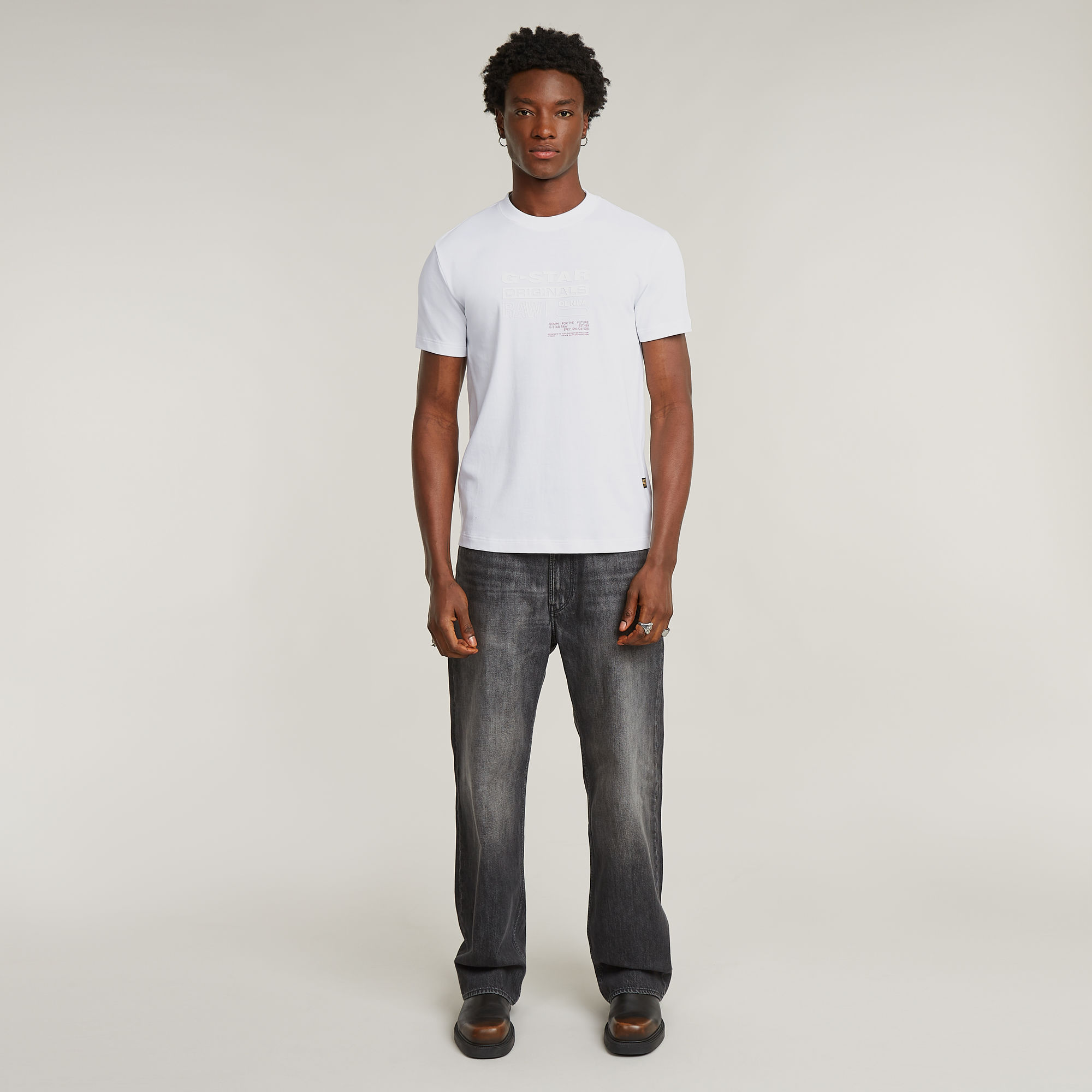 G-Star RAW Originals T-Shirt Wit Heren