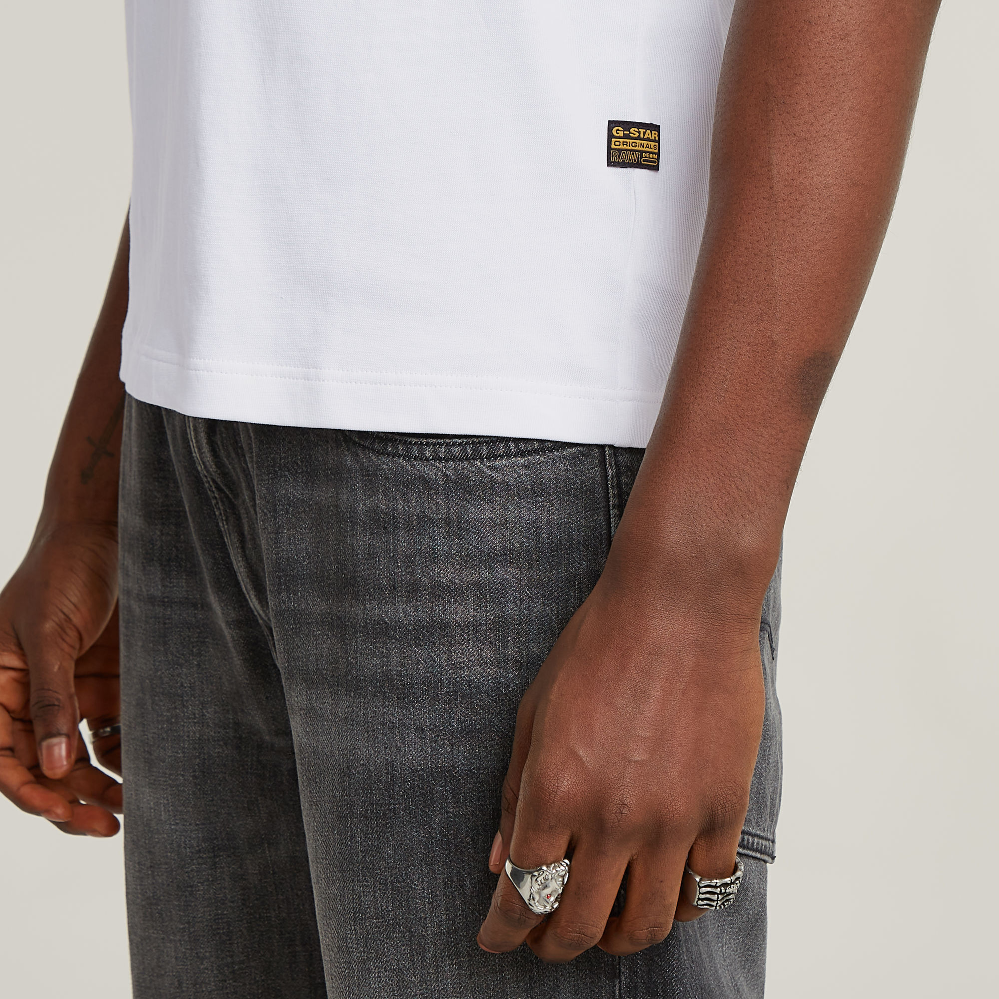 G-Star RAW Back Graphic Arch T-Shirt Wit Heren