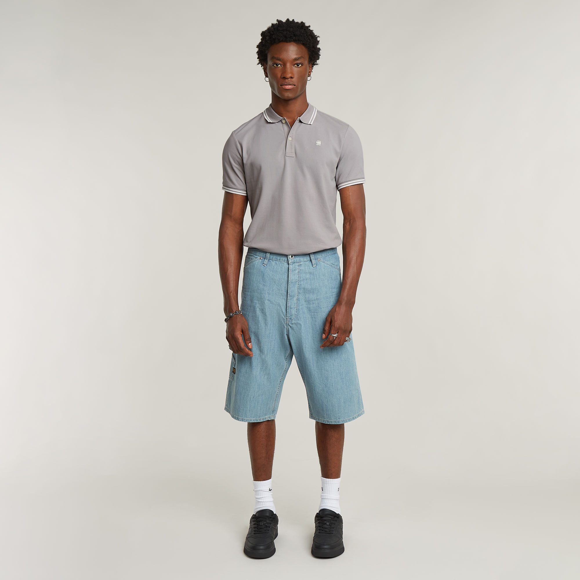 G-Star RAW Bam Logger Short Lichtblauw Heren