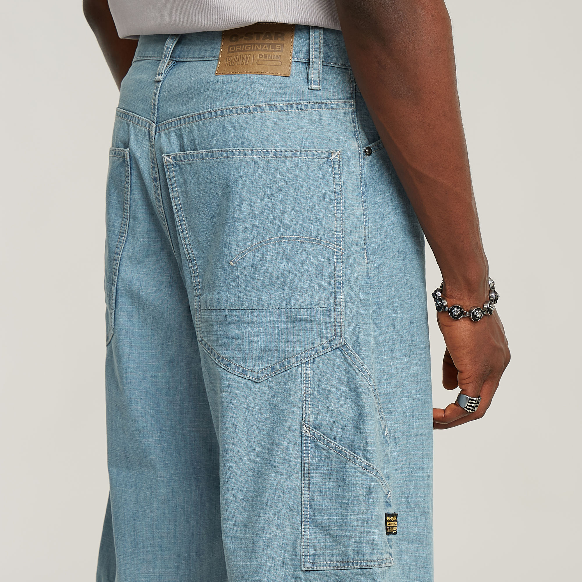 G-Star RAW Bam Logger Short Lichtblauw Heren