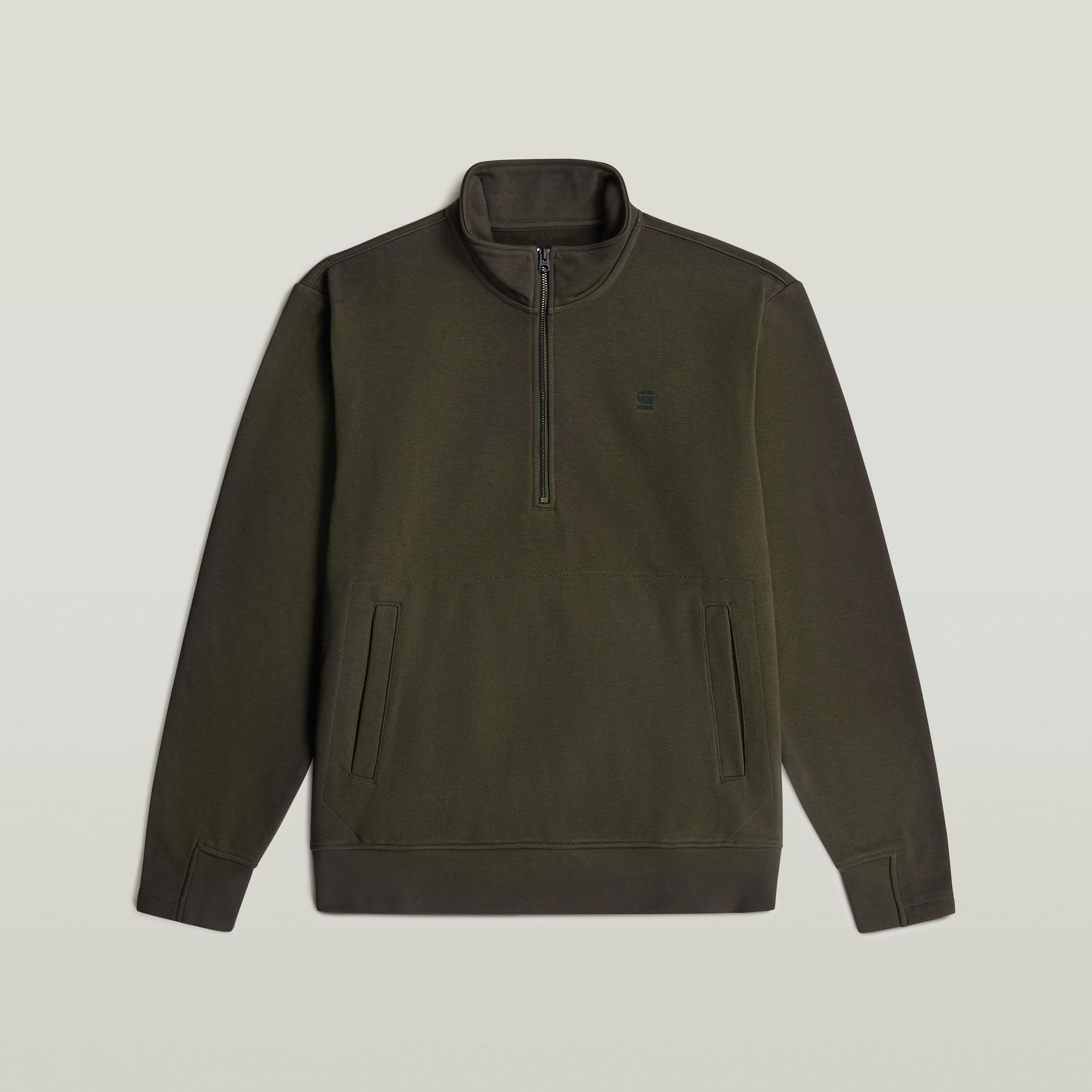G-Star RAW Nifous Half Zip Sweater Grijs Heren