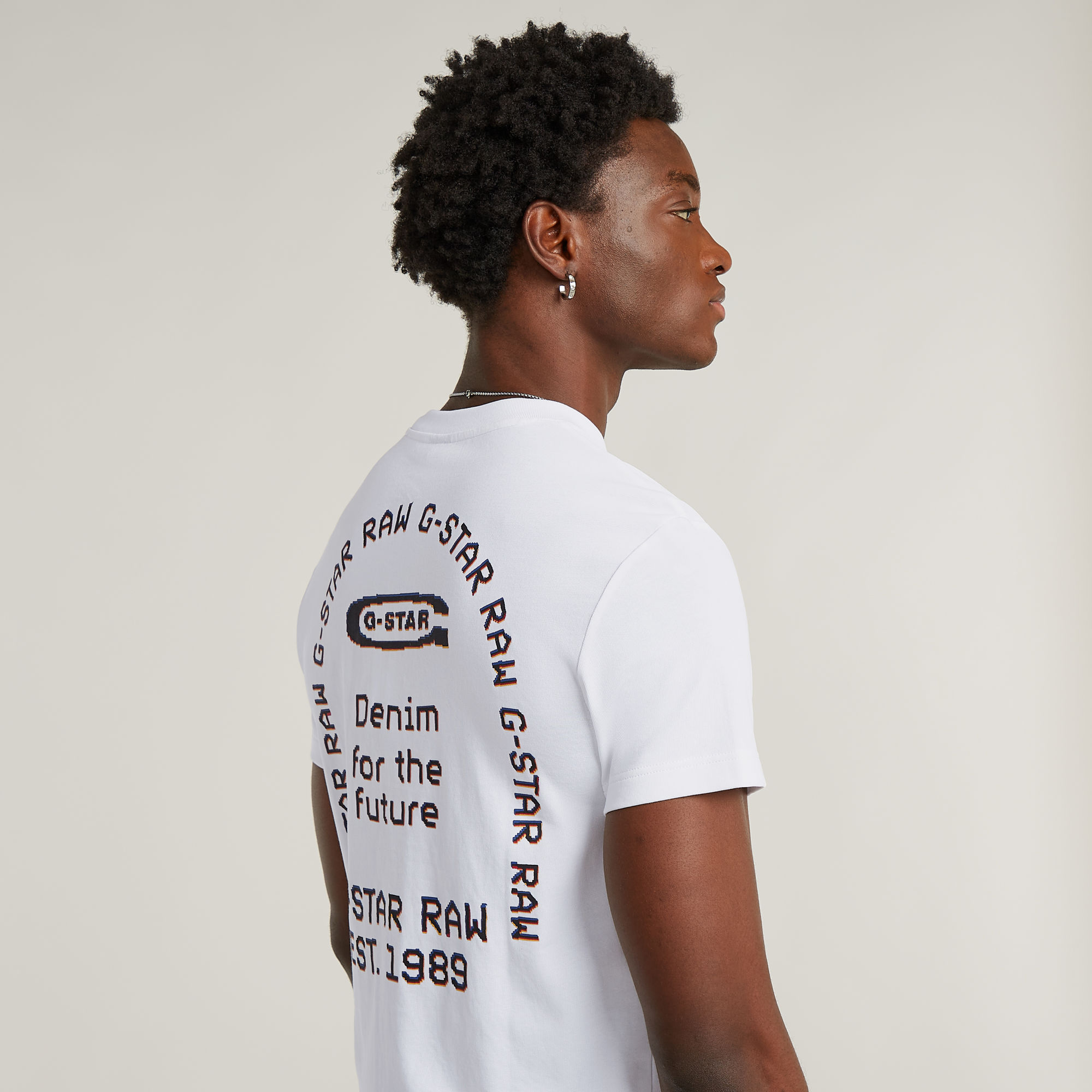 G-Star RAW Back Graphic Arch T-Shirt Wit Heren