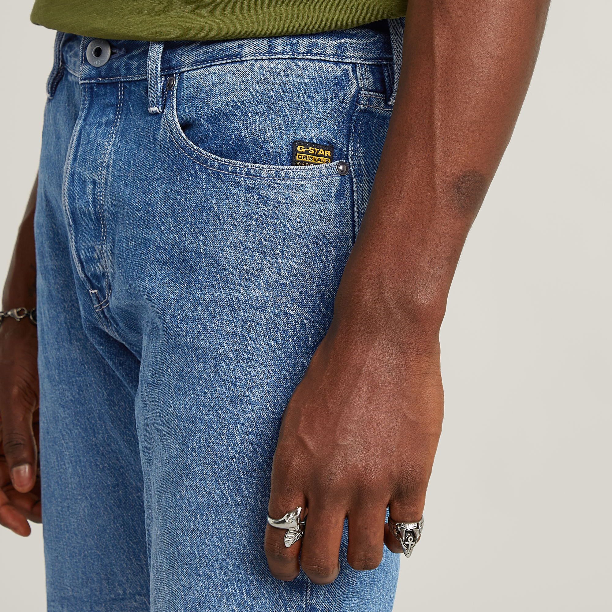 G-Star RAW Dakota Clean Edge Short Midden blauw Heren