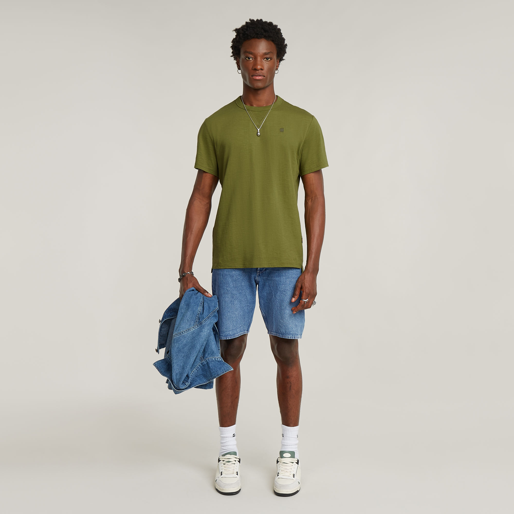 G-Star RAW Dakota Clean Edge Short Midden blauw Heren