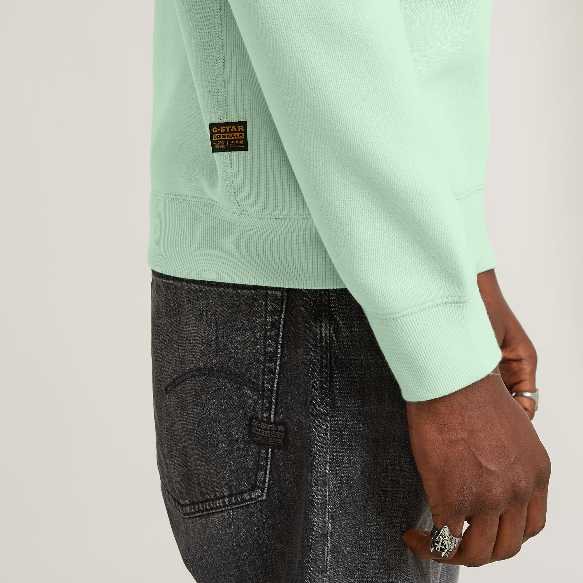 G-Star RAW Premium Core Sweater Groen Heren