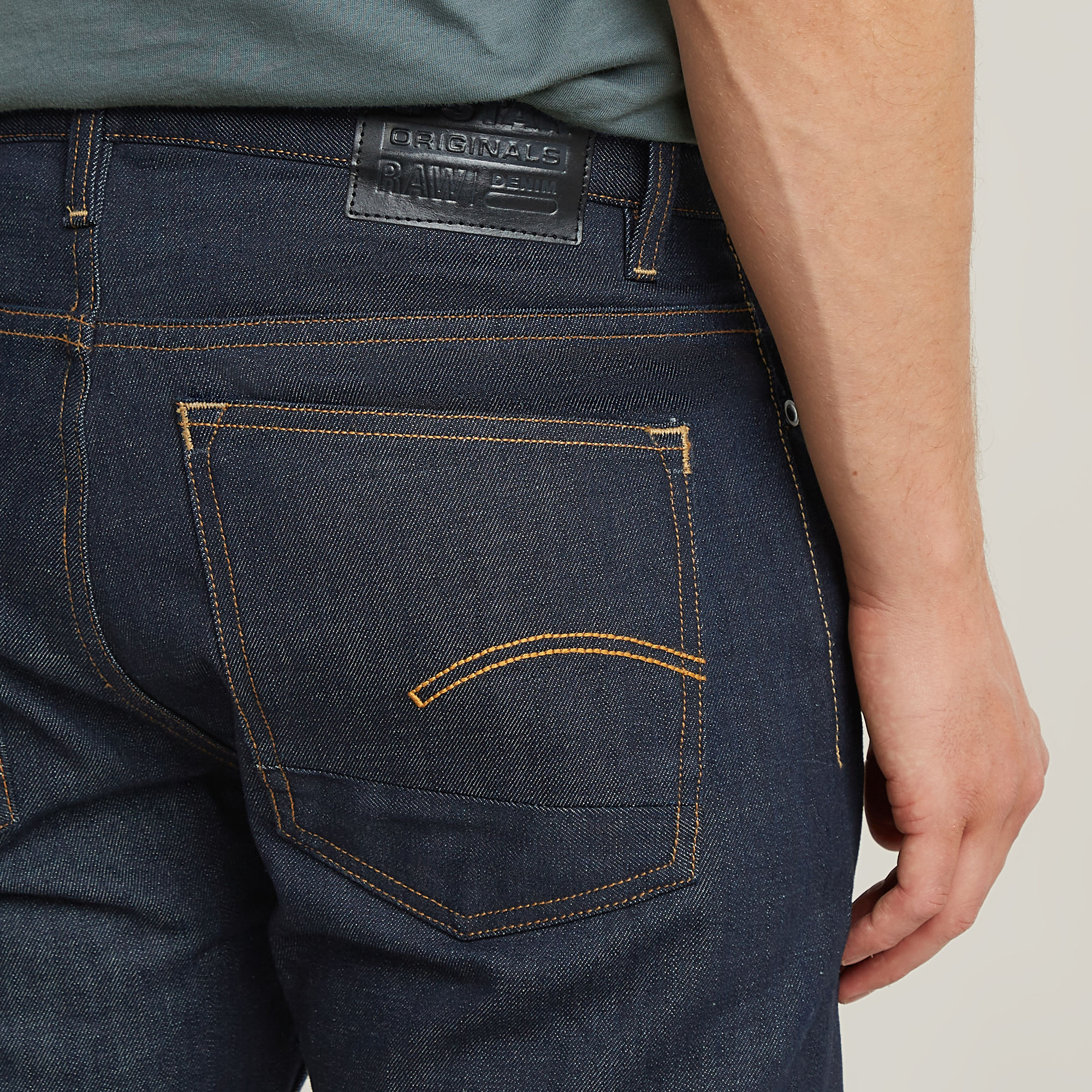 G-Star RAW Triple A Regular Straight Jeans Donkerblauw Heren