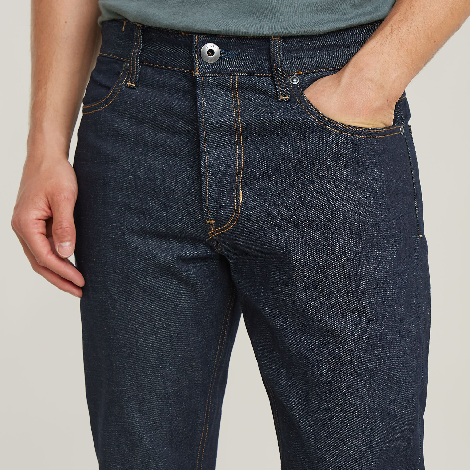 G-Star RAW Triple A Regular Straight Jeans Donkerblauw Heren