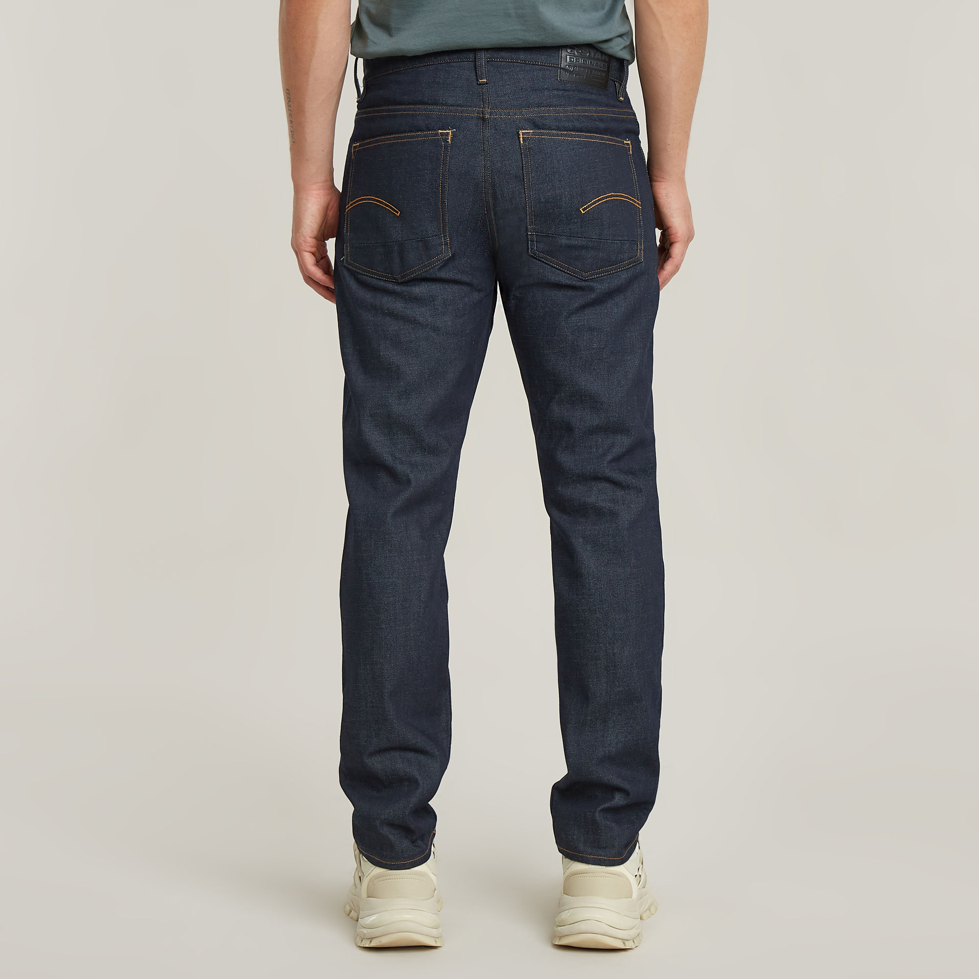 G-Star RAW Triple A Regular Straight Jeans Donkerblauw Heren