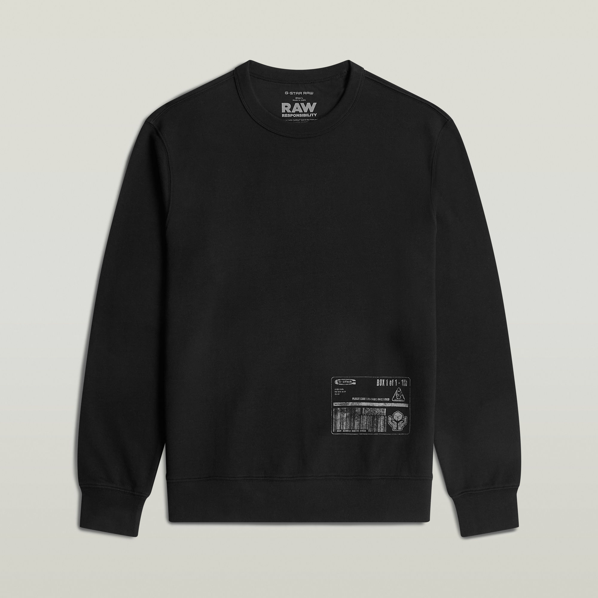 G-Star RAW Shipping Graphic Sweater Zwart Heren