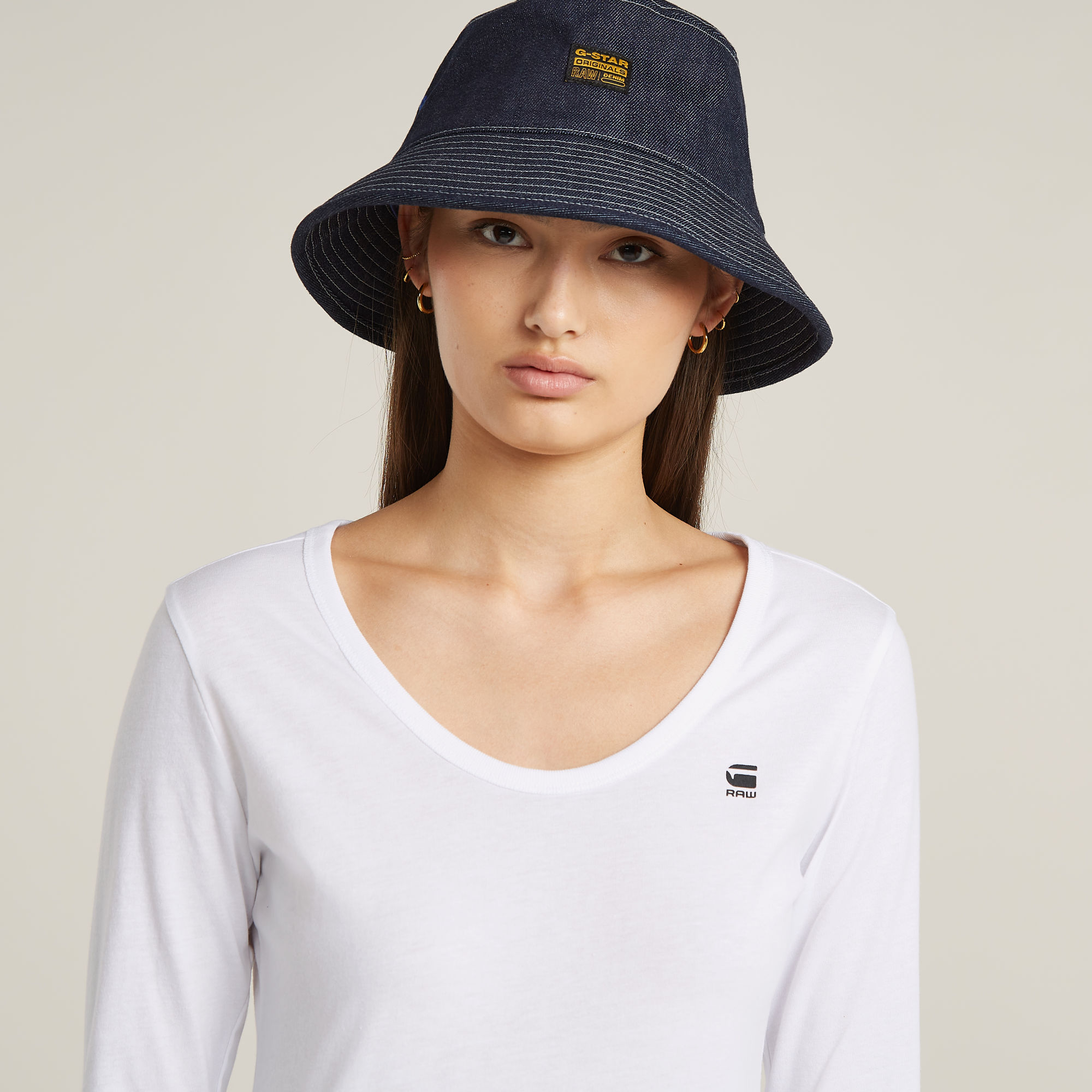 G-Star RAW Slim Top Wit Dames