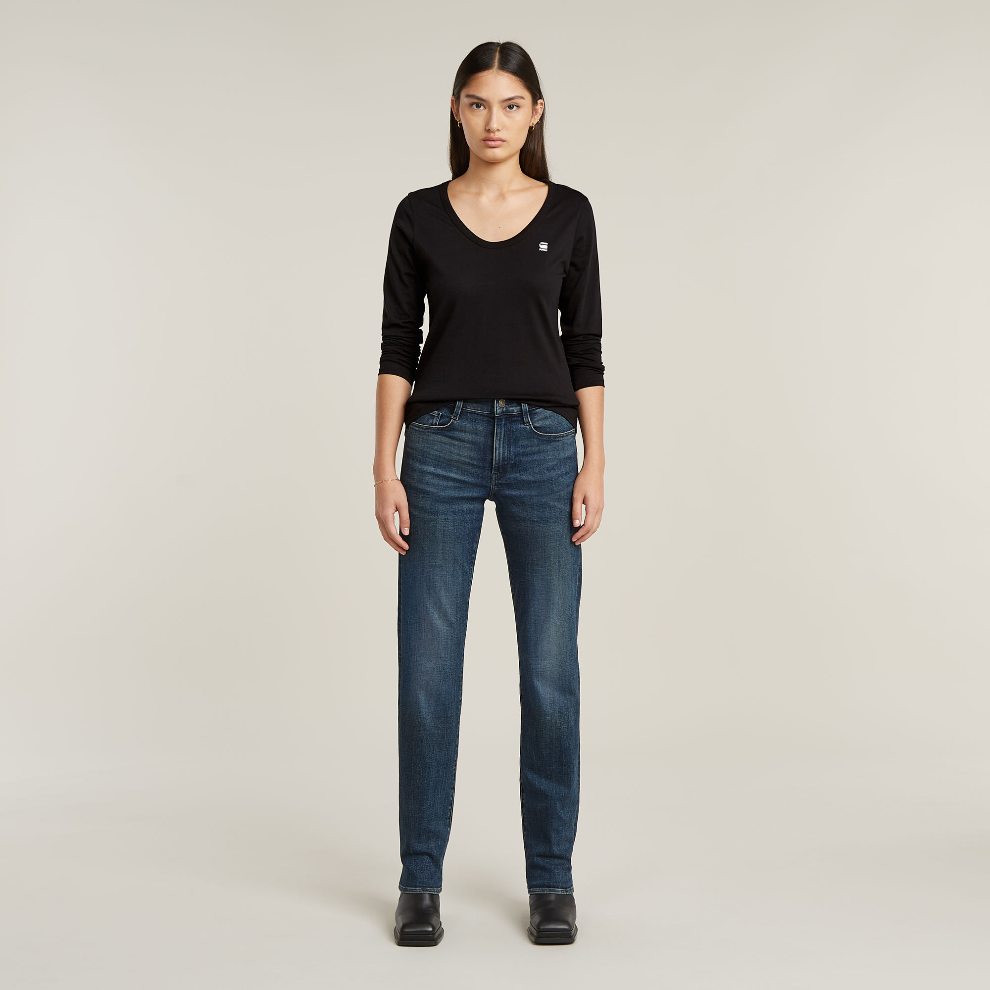 G-Star RAW Slim Top Zwart Dames