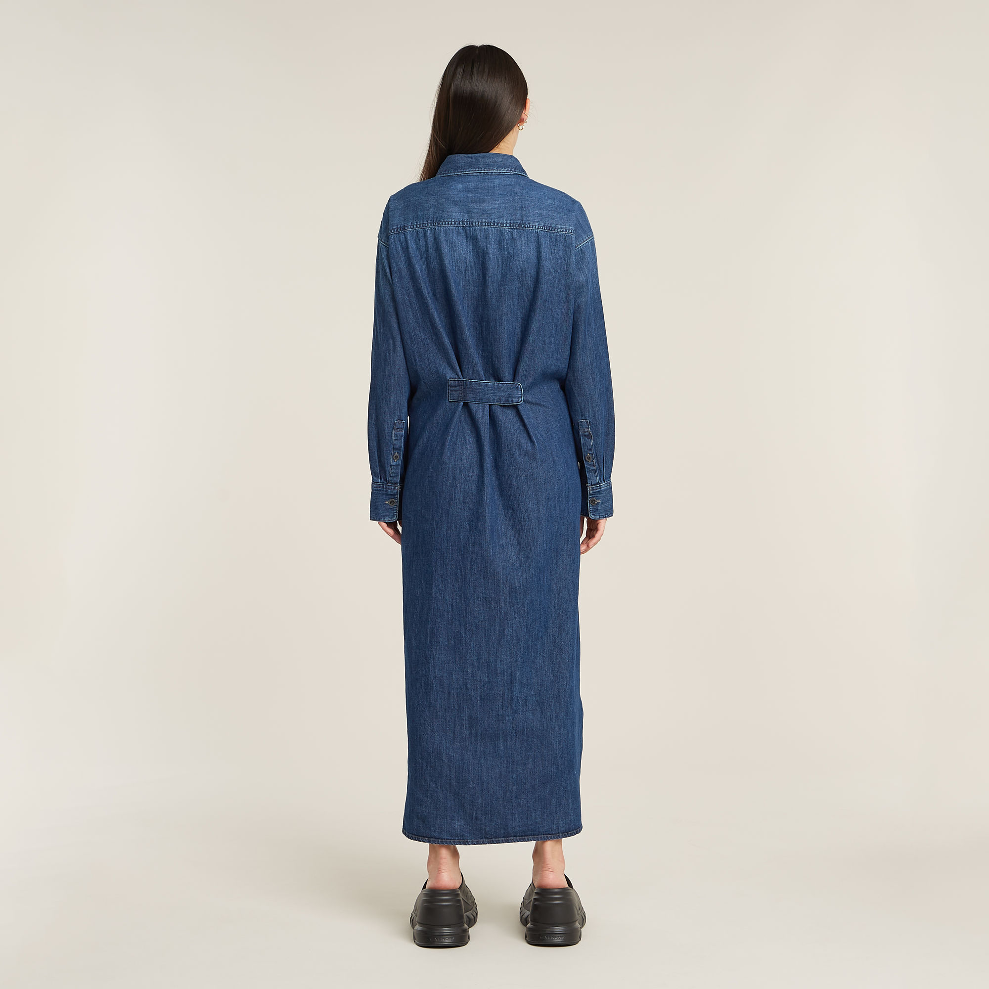 G-Star RAW Blousejurk Long Tab Donkerblauw Dames
