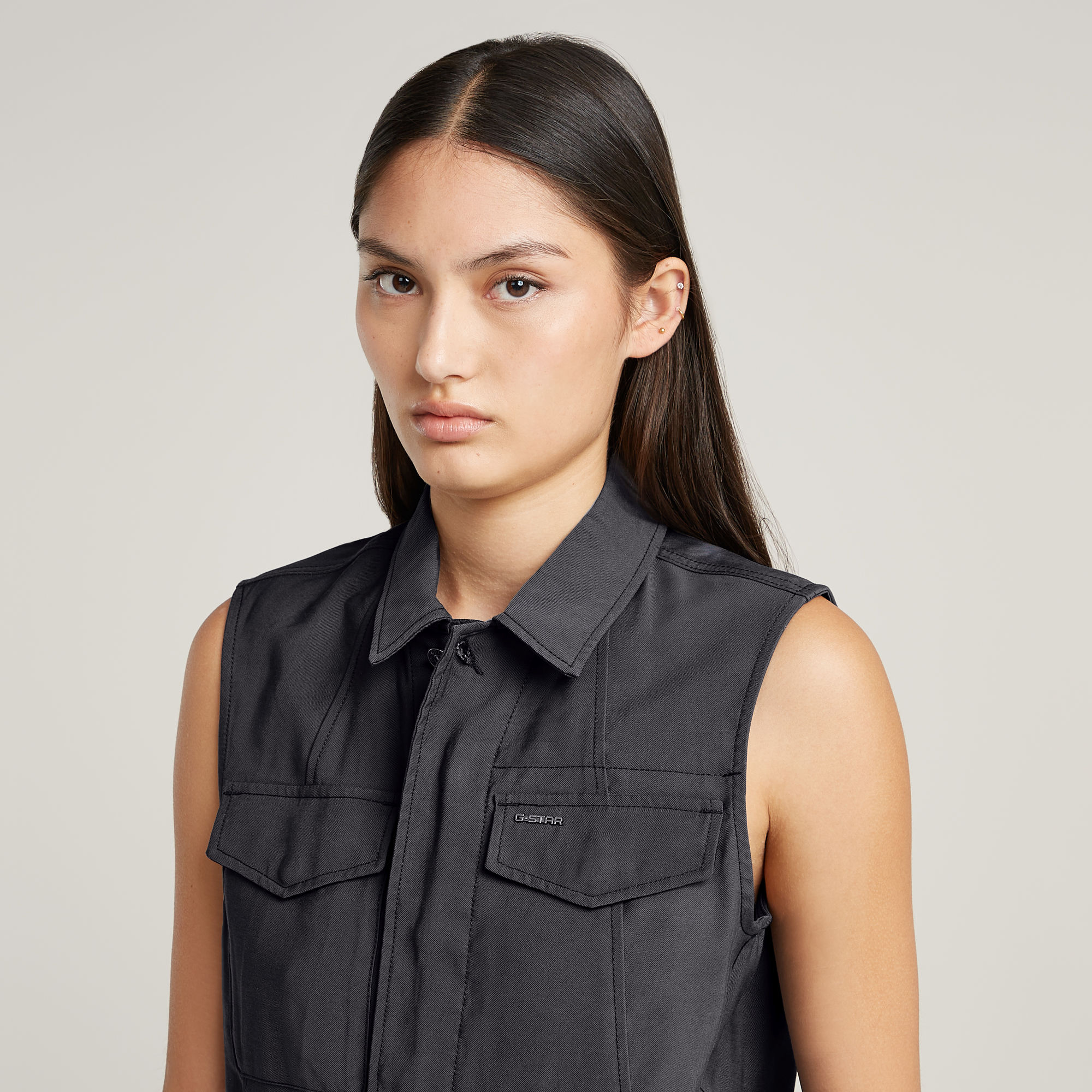 G-Star RAW Summer Playsuit Grijs Dames
