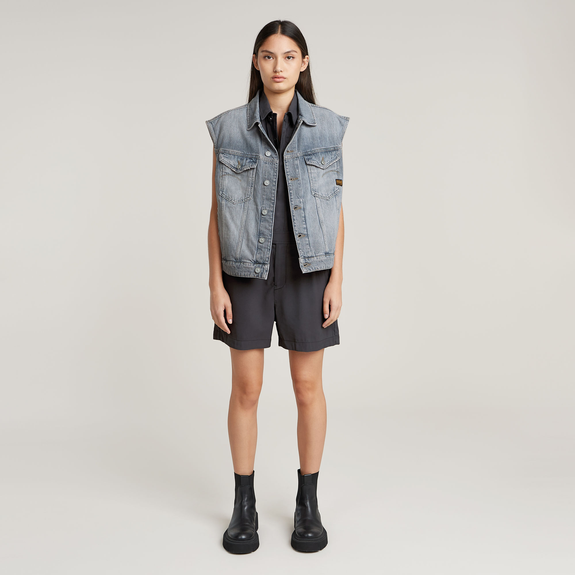 G-Star RAW Summer Playsuit Grijs Dames