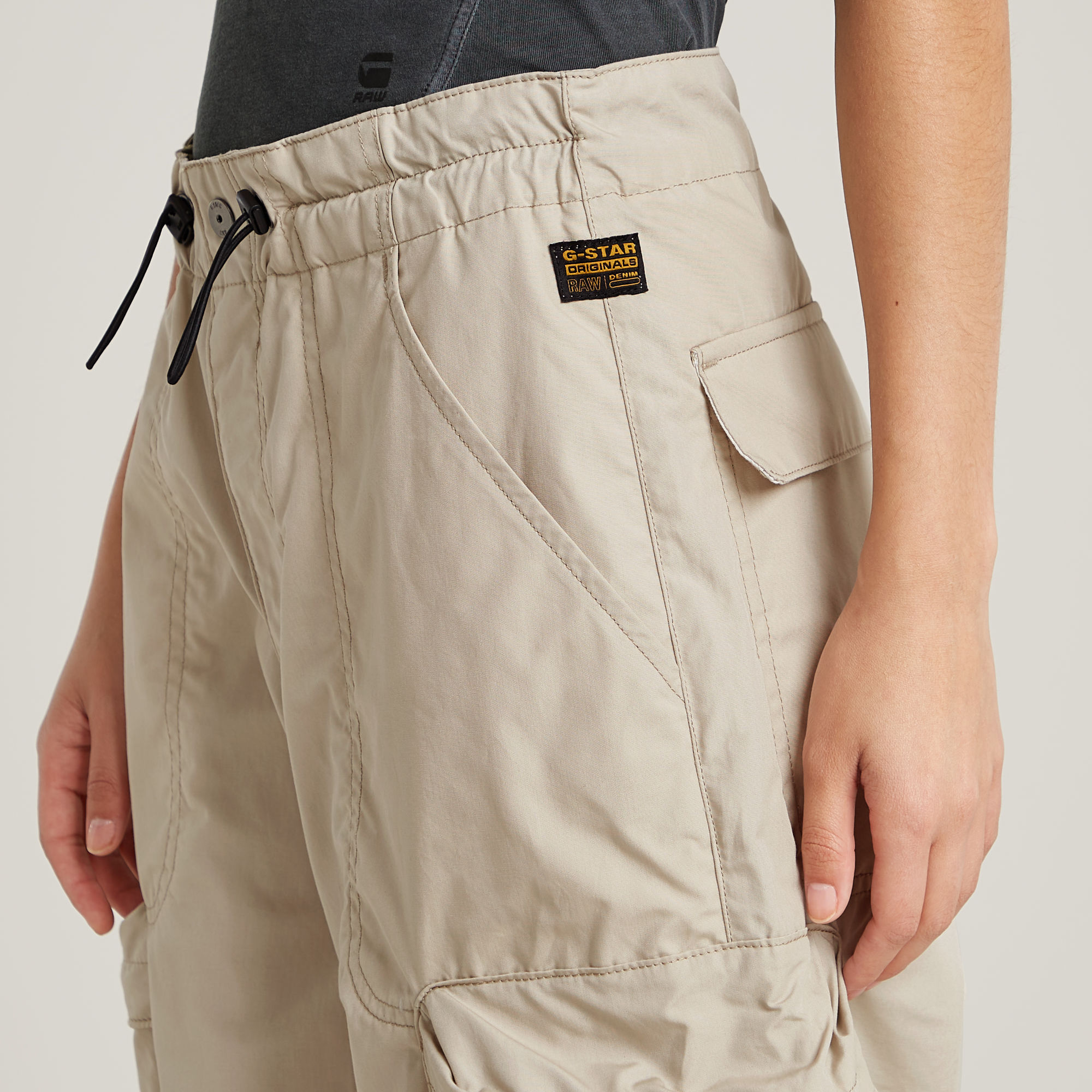 G-Star RAW Balloon High Waist Cargobroek Beige Dames