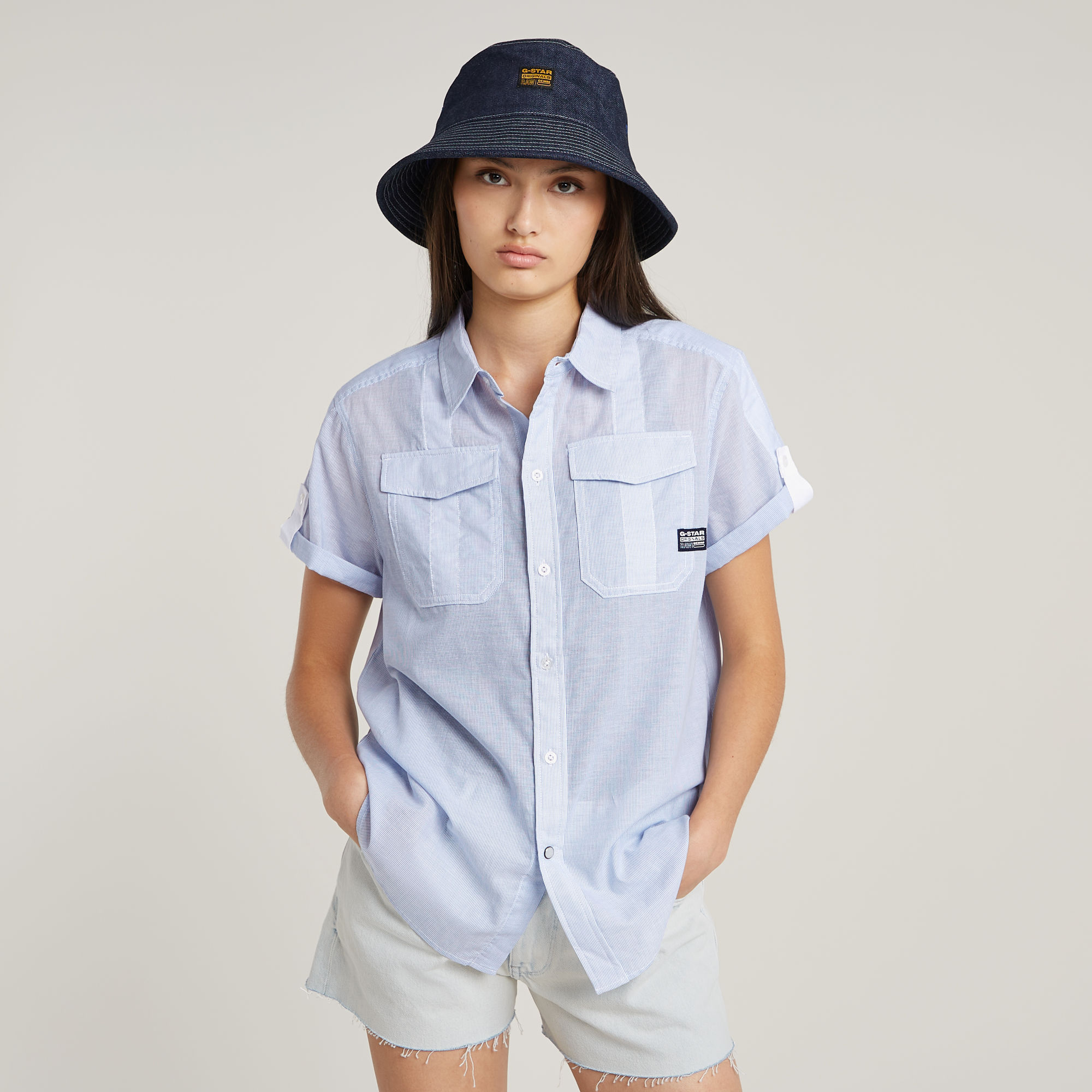 G-Star RAW Button Through Shirt Meerkleurig Dames
