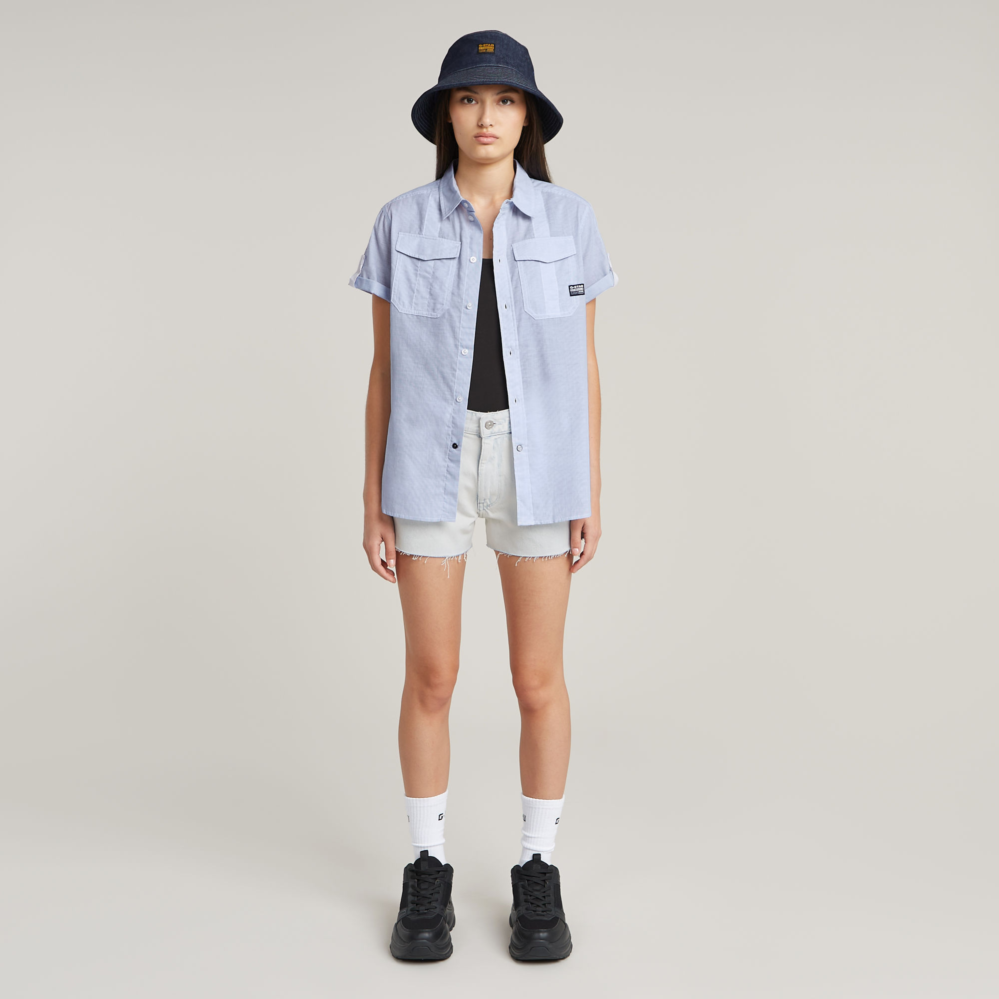 G-Star RAW Button Through Shirt Meerkleurig Dames