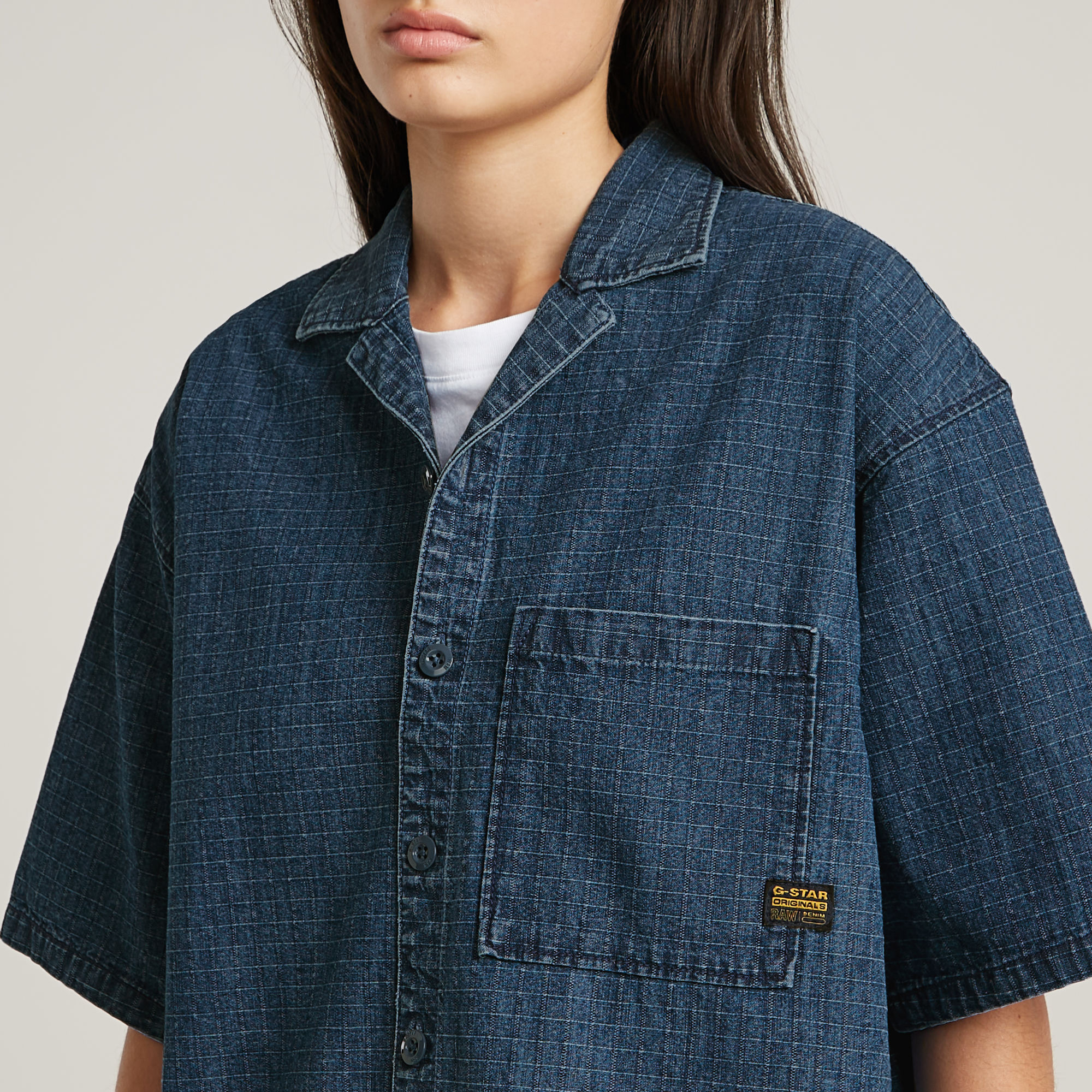 G-Star RAW PJ Blouse Midden blauw Dames