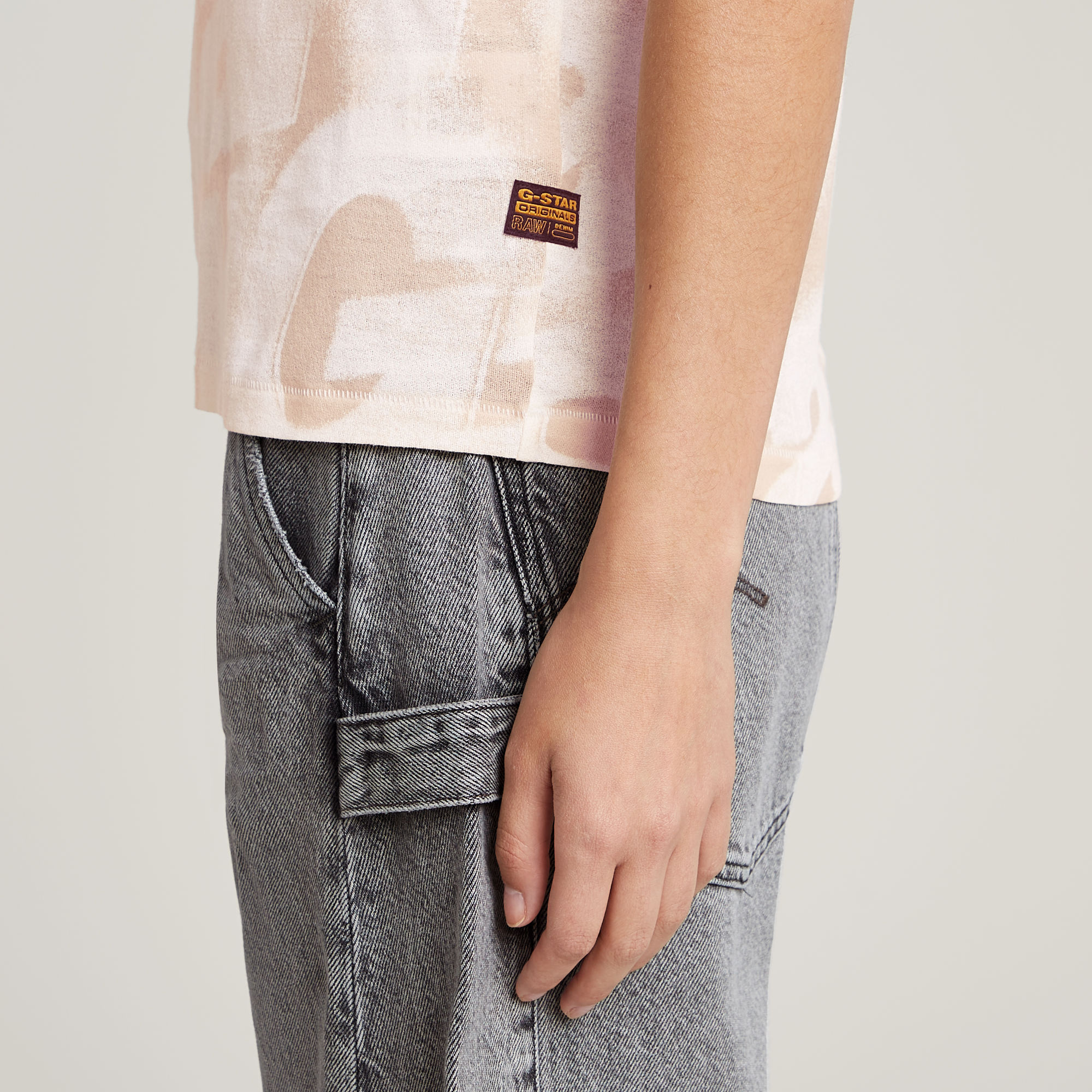 G-Star RAW Sprayed Letters T-shirt Meerkleurig Dames