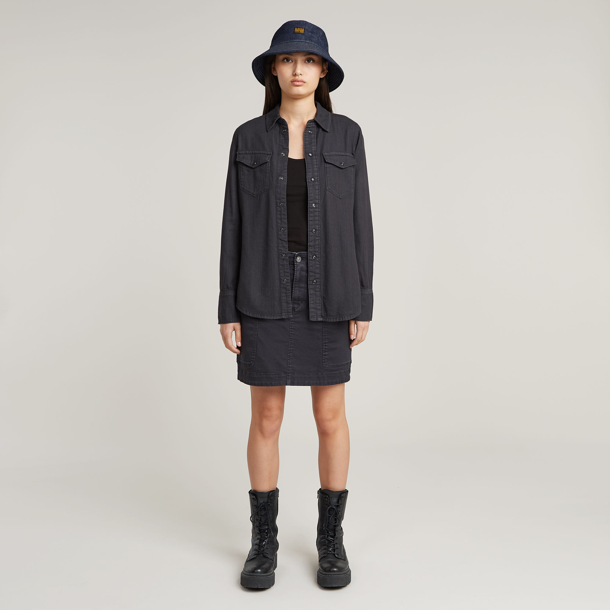 G-Star RAW Cargo Minirok Grijs Dames