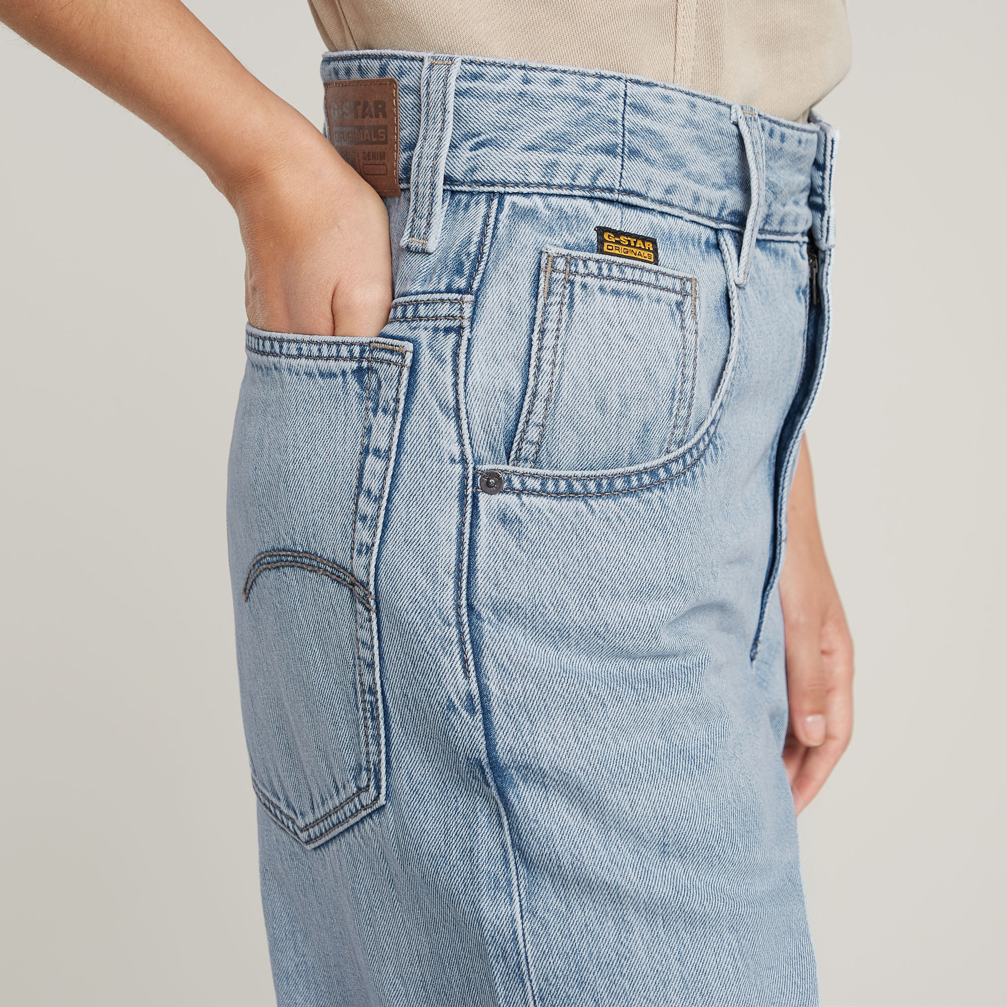 G-Star RAW Skater High Loose Jeans Lichtblauw Dames