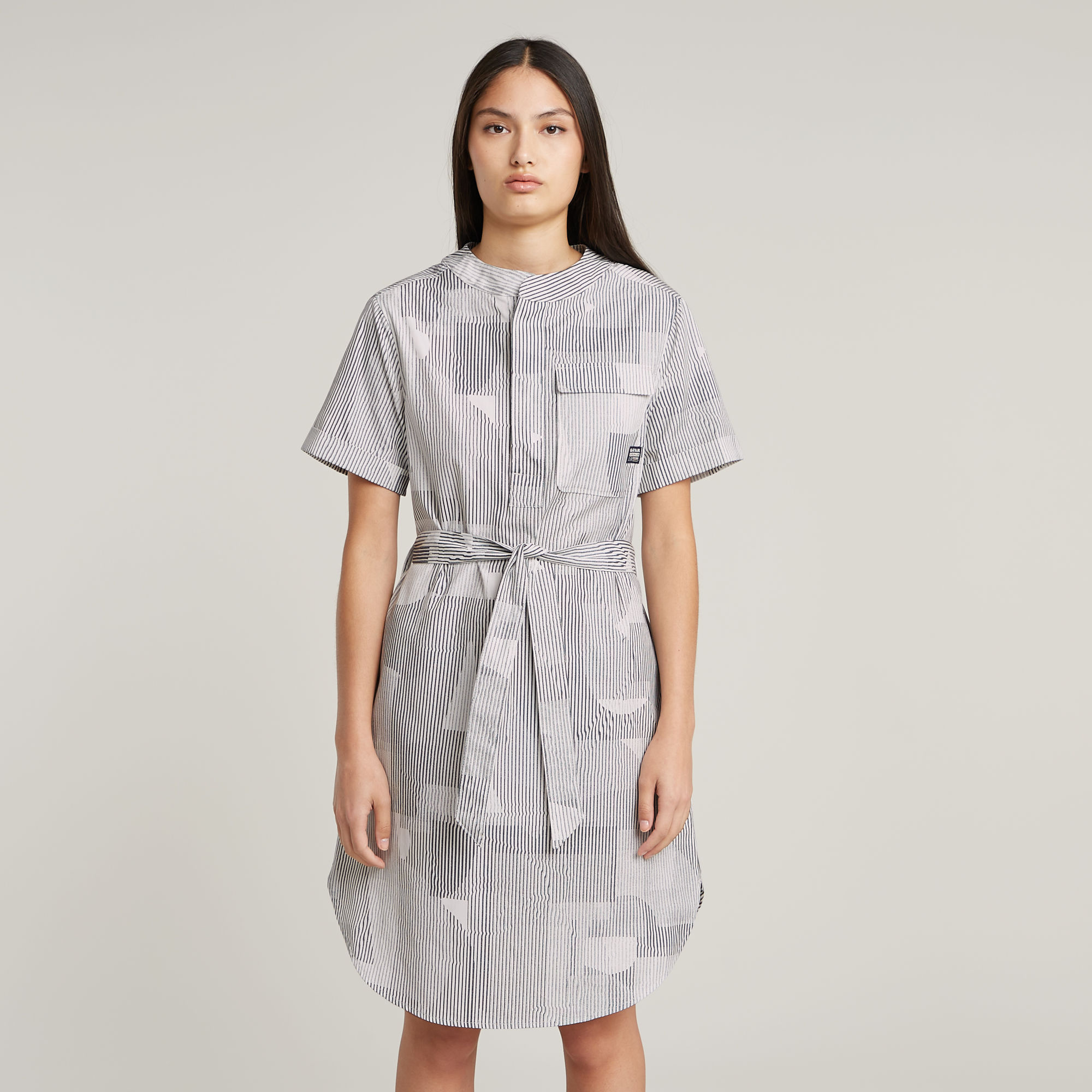 G-Star RAW Jurk Belted Side Slits - Meerkleurig - Dames