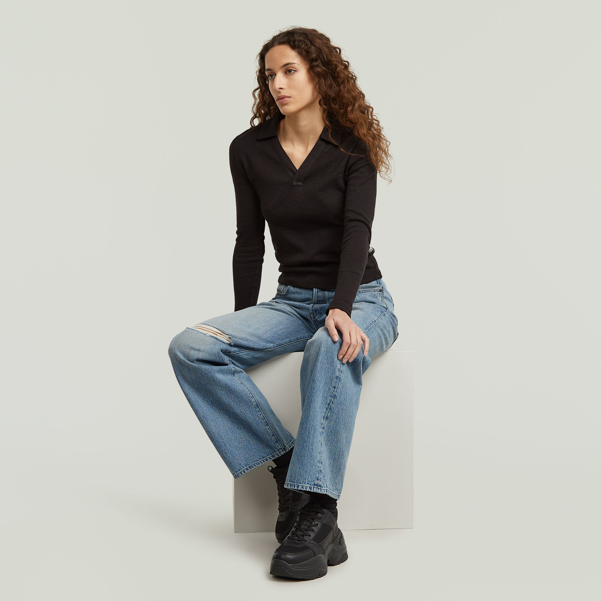 G-Star RAW Bowey 3D Boyfriend Jeans Lichtblauw Dames