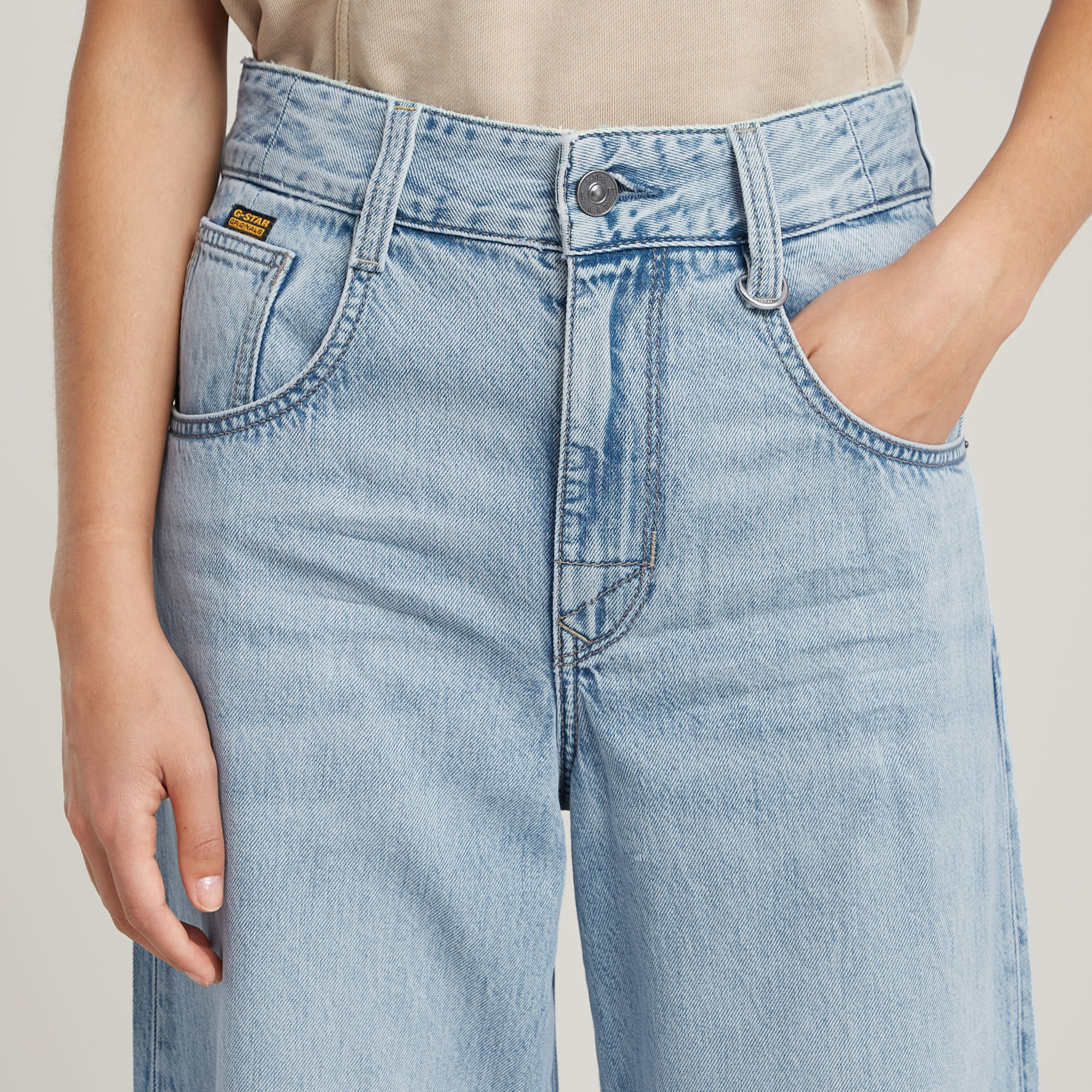 G-Star RAW Skater High Loose Jeans Lichtblauw Dames