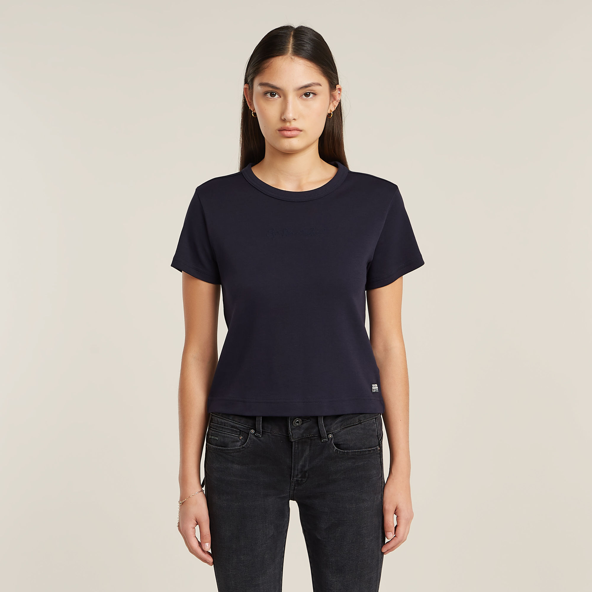 

G-Script Baby Brother Top - Dark blue - Women