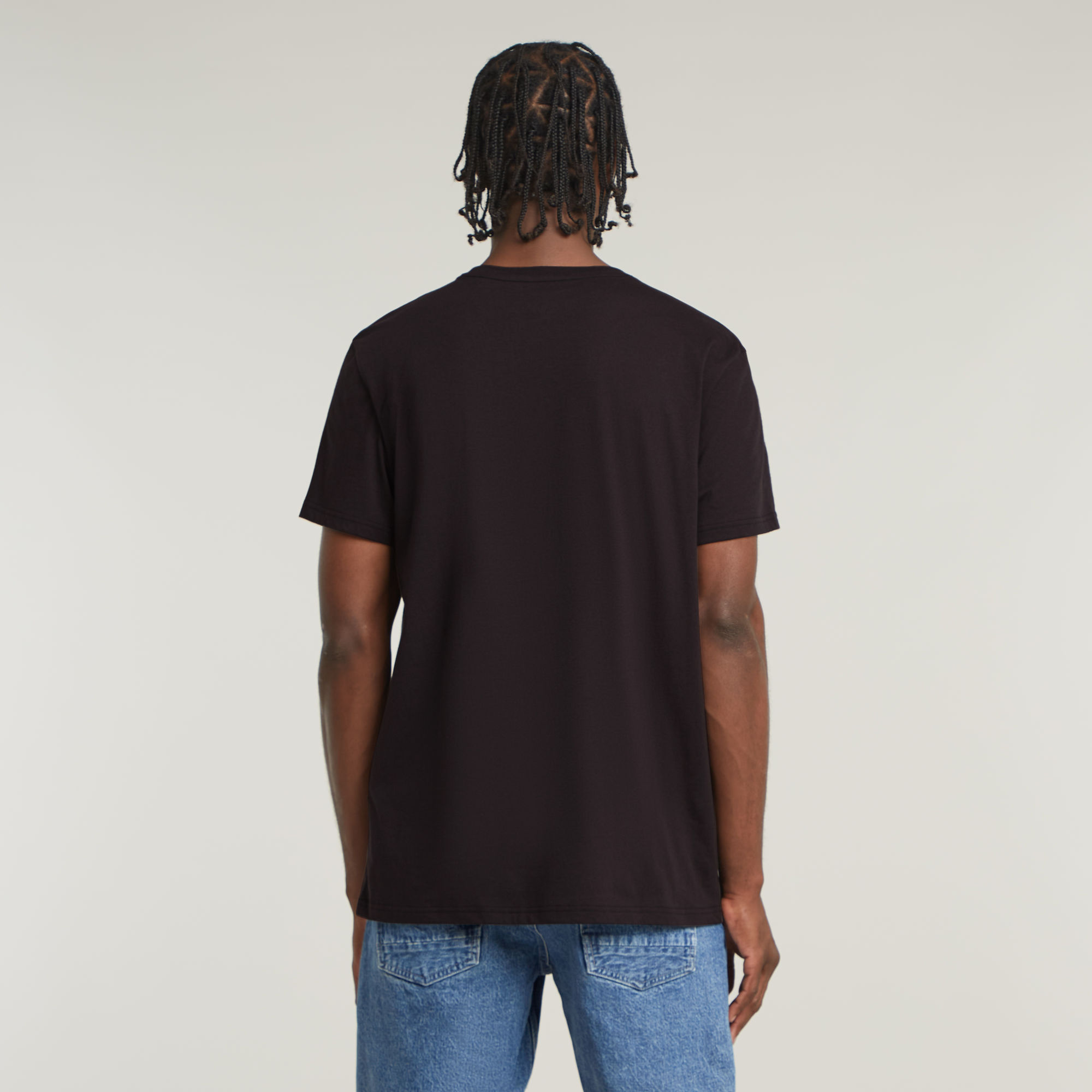 G-Star RAW Finger Print Burger T-Shirt Zwart Heren