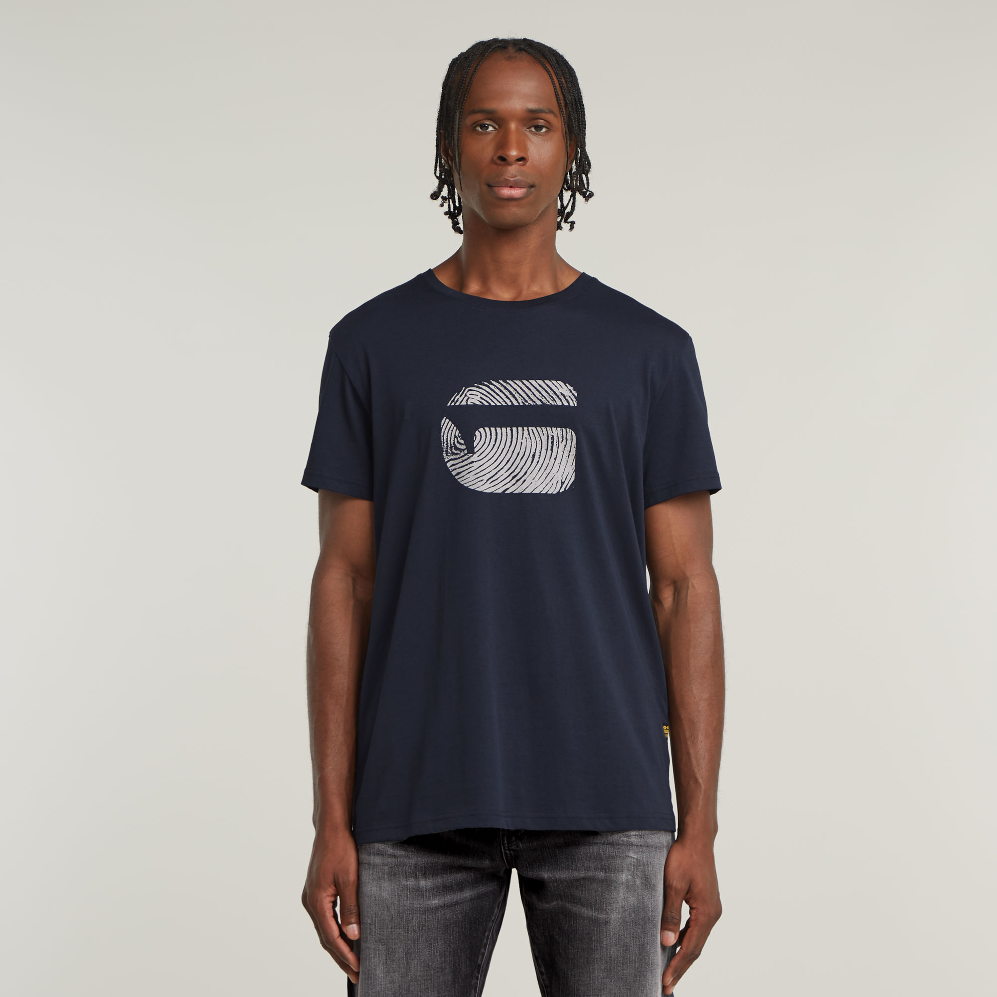 G-Star RAW Fingerprint T-shirt - Donkerblauw - Heren