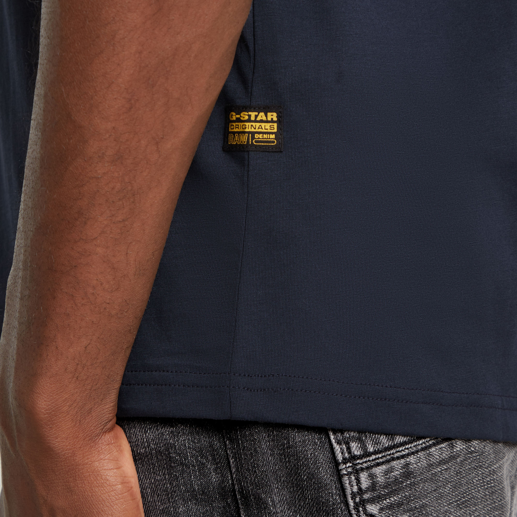 G-Star RAW Fingerprint T-shirt Donkerblauw Heren