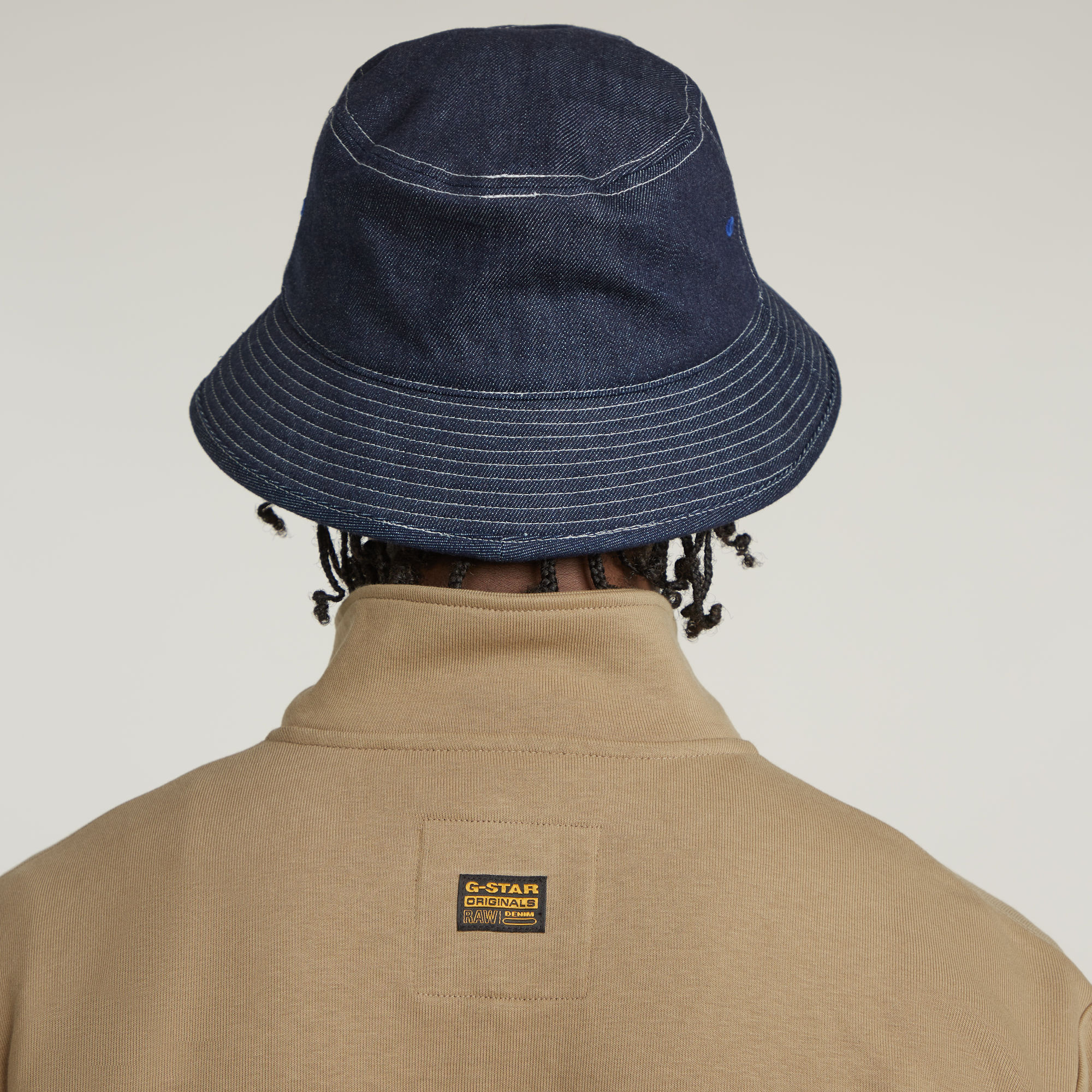G-Star RAW Nifous Sweater Met Rits Beige Heren