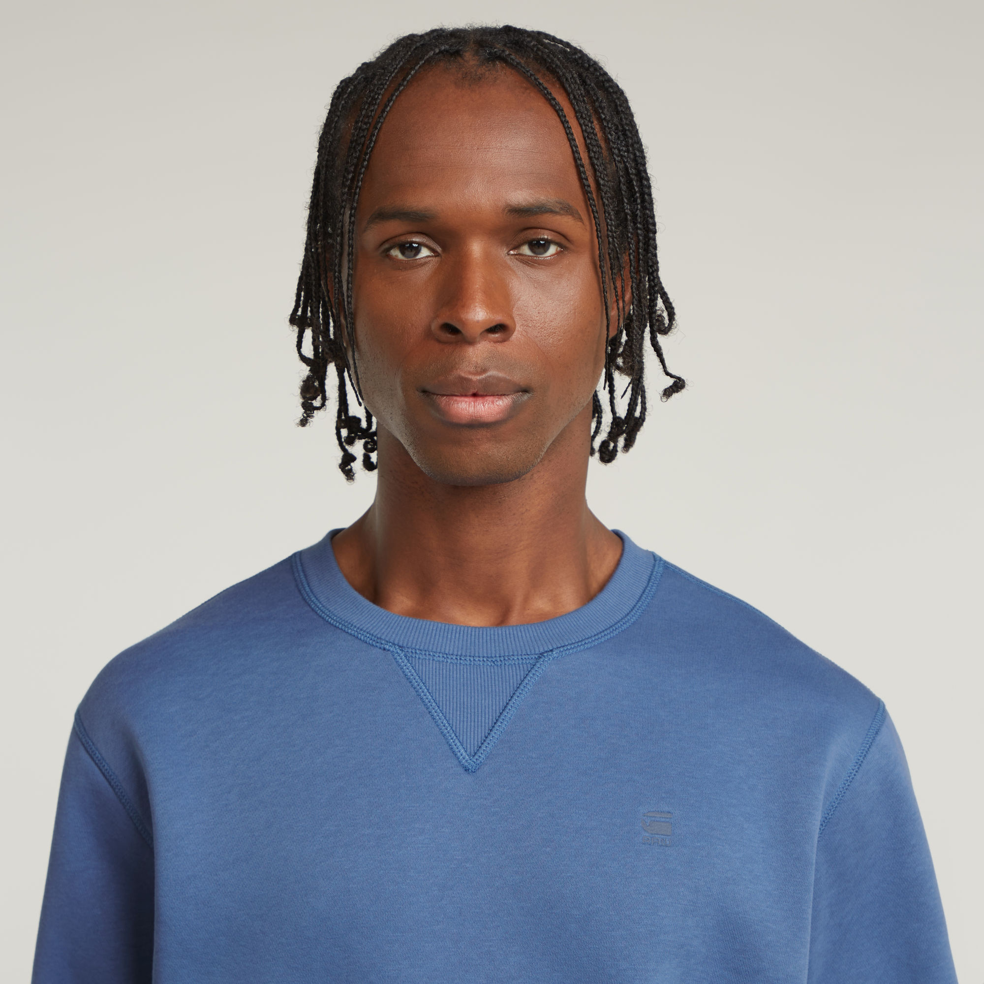 G-Star RAW Premium Core Sweater Midden blauw Heren
