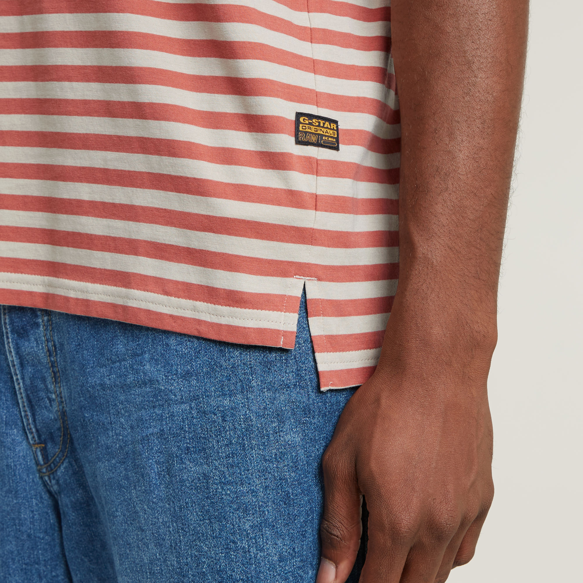 G-Star RAW Nifous Stripe T-Shirt Meerkleurig Heren