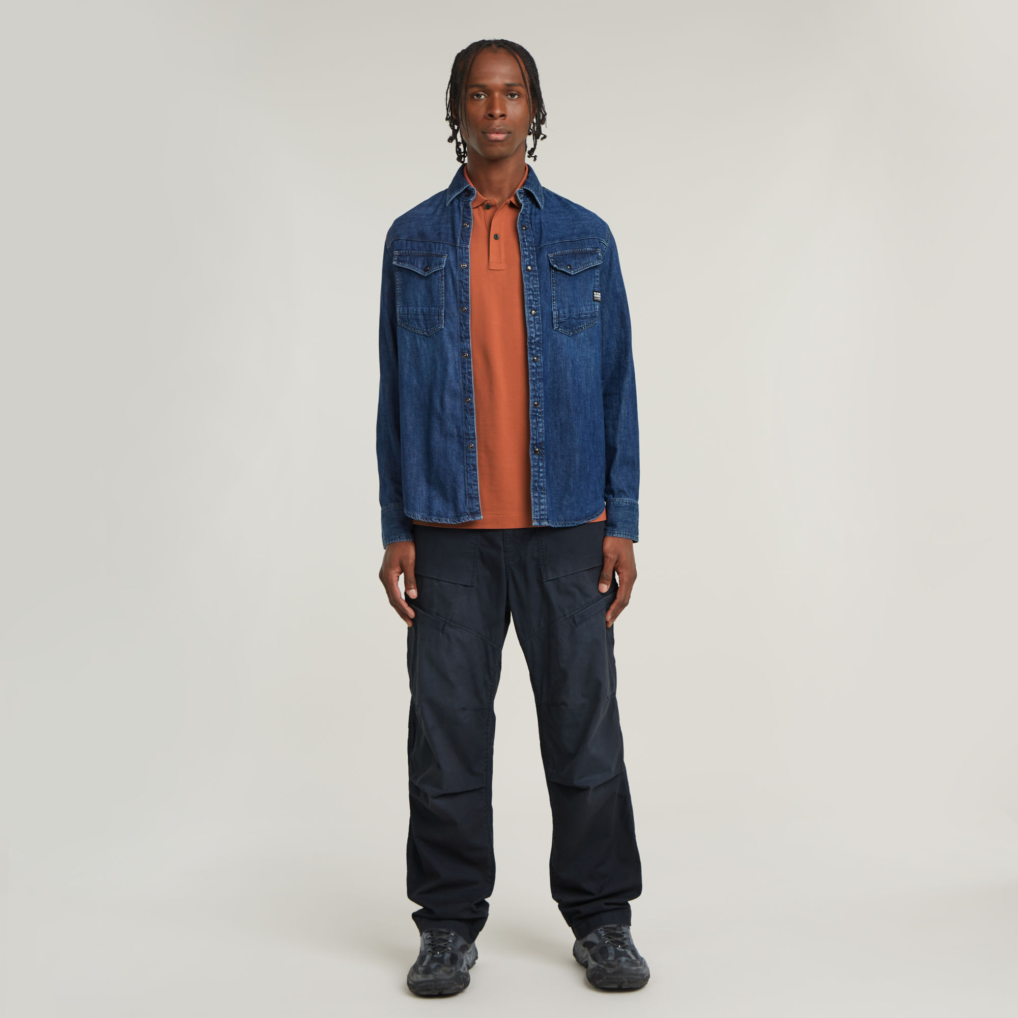 G-Star RAW Dunda Slim Polo Rood Heren