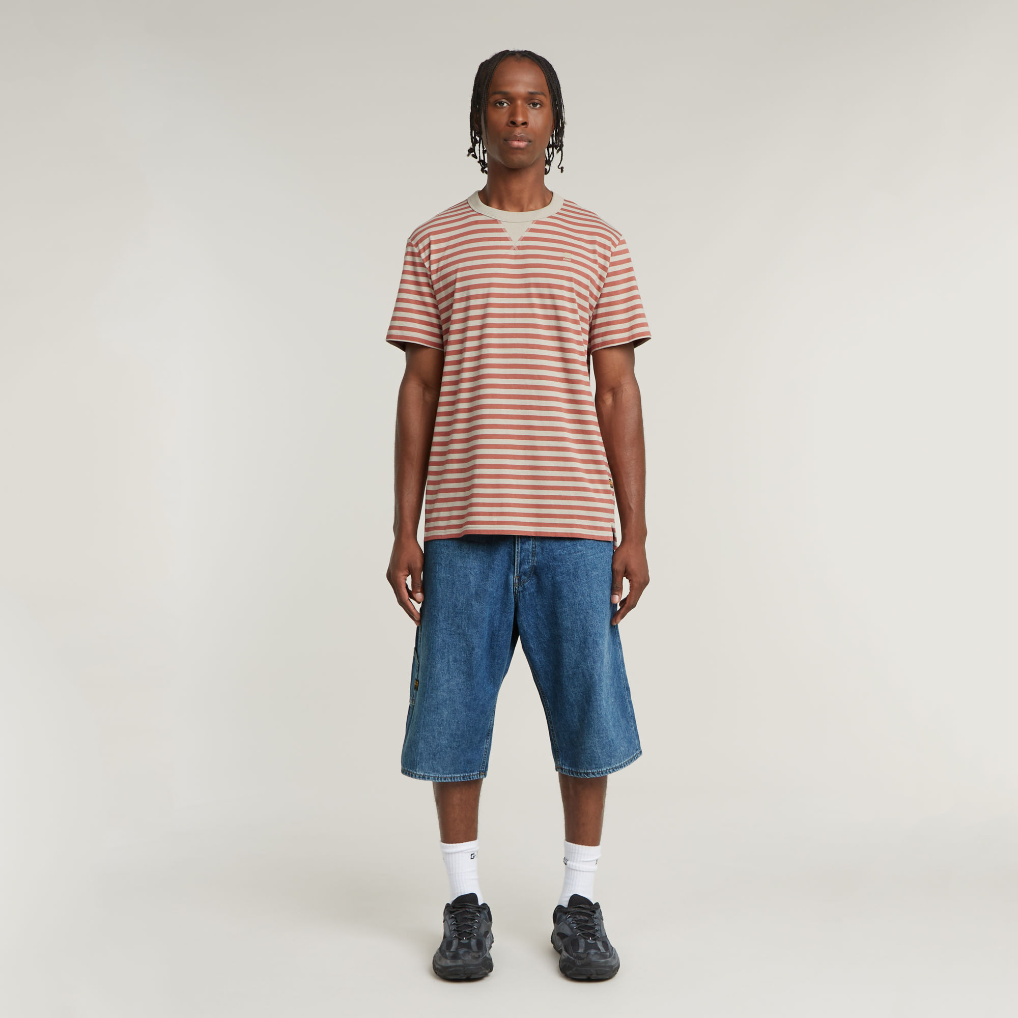 G-Star RAW Nifous Stripe T-Shirt Meerkleurig Heren
