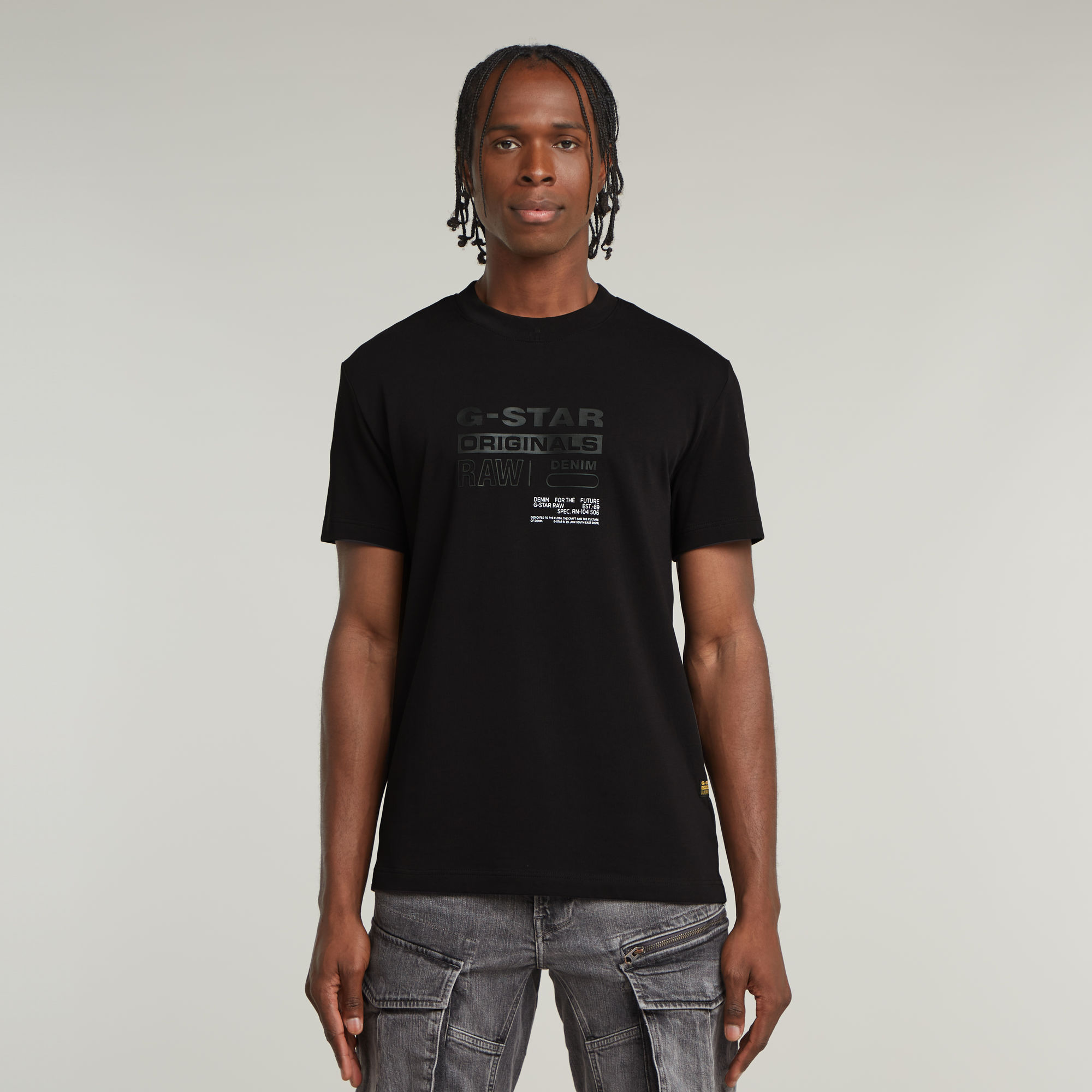 G-Star RAW Originals T-Shirt Zwart Heren