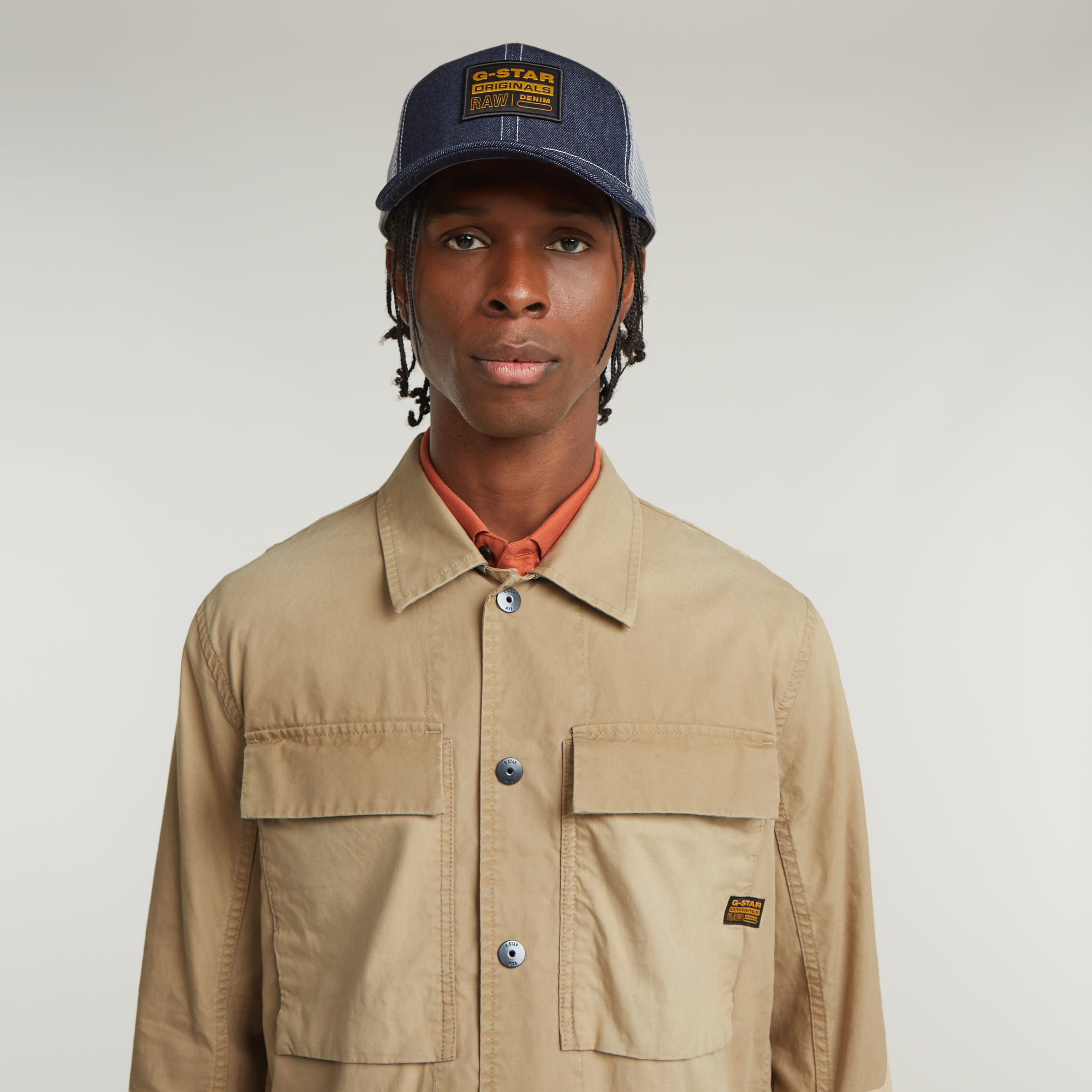 G-Star RAW 4 Pockets Overshirt Beige Heren