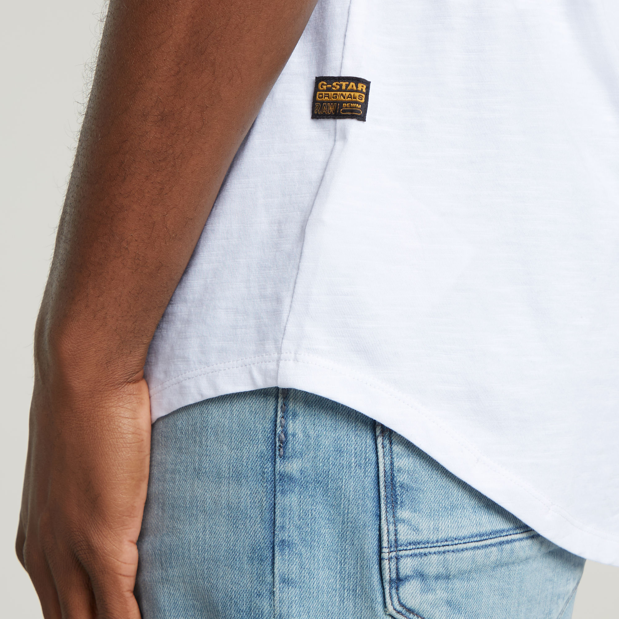 G-Star RAW Lash Back Graphic T-Shirt Wit Heren