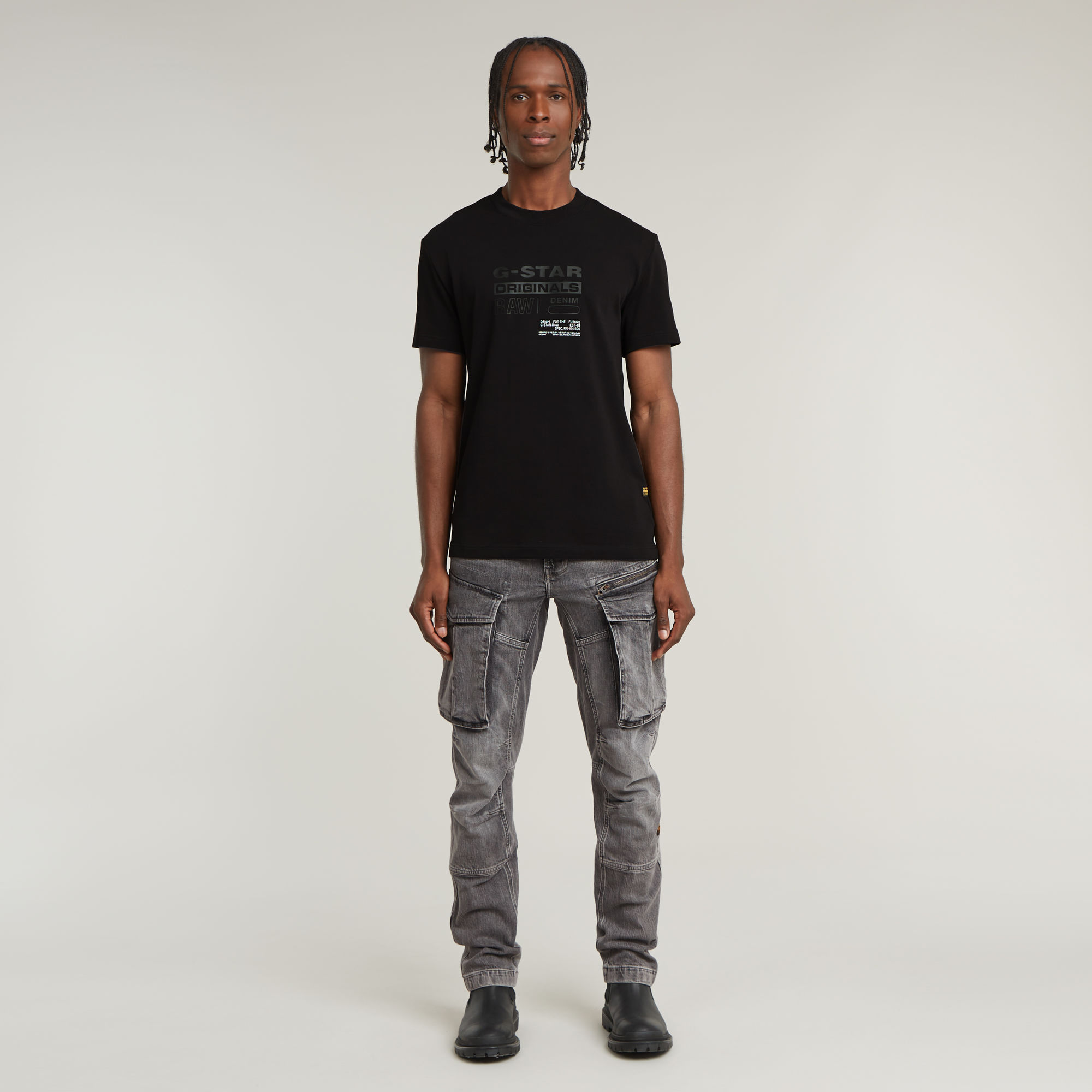 G-Star RAW Originals T-Shirt Zwart Heren