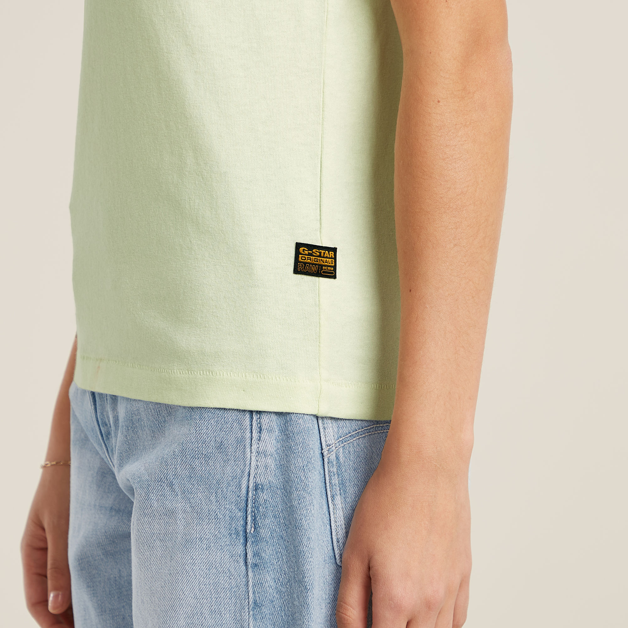 G-Star RAW Embro Logo T-shirt Groen Dames