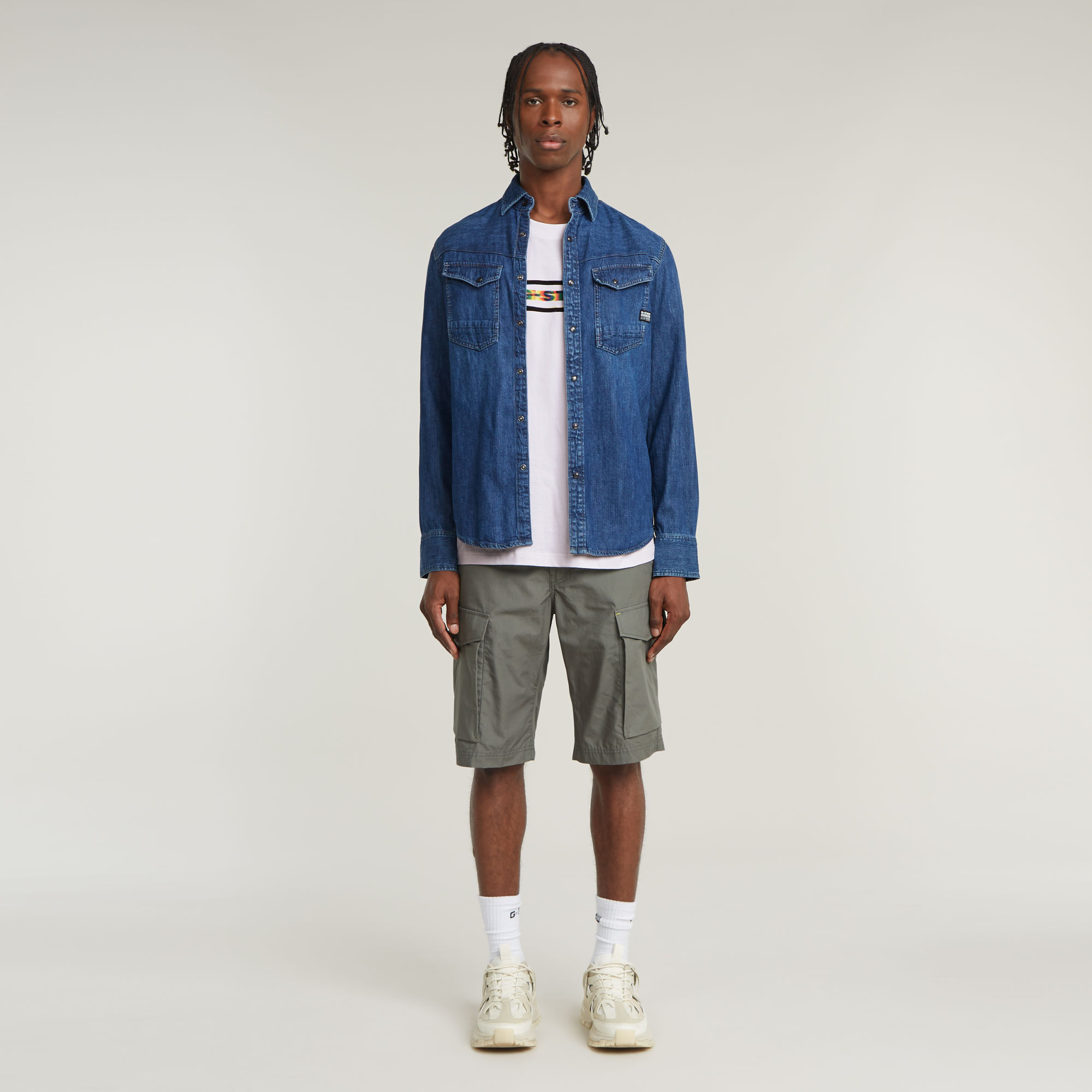 G-Star RAW Core Regular Cargo Short Grijs Heren