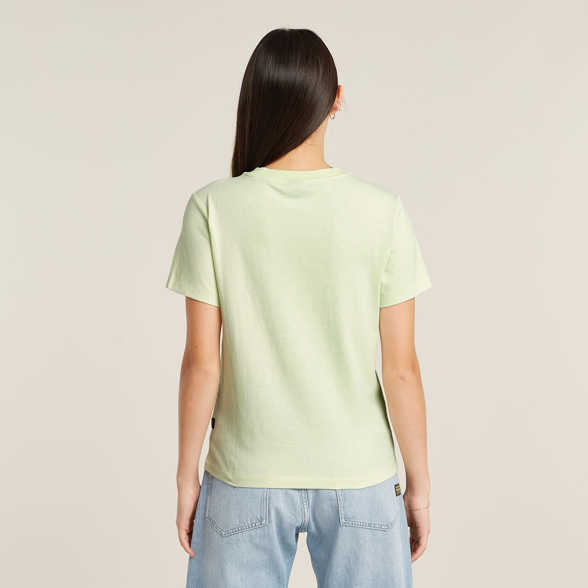 G-Star RAW Embro Logo T-shirt Groen Dames