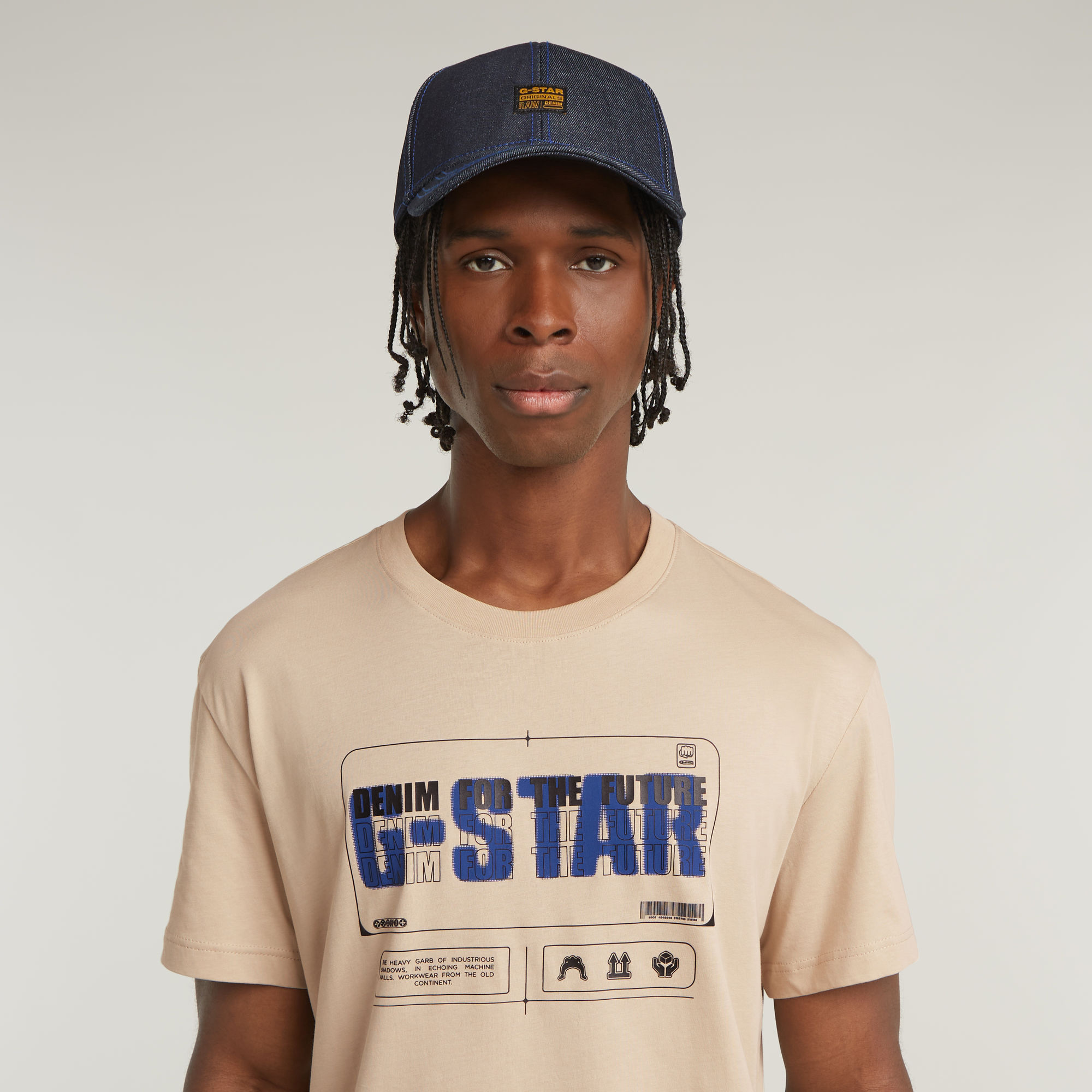 G-Star RAW Flyer Graphic T-Shirt Beige Heren