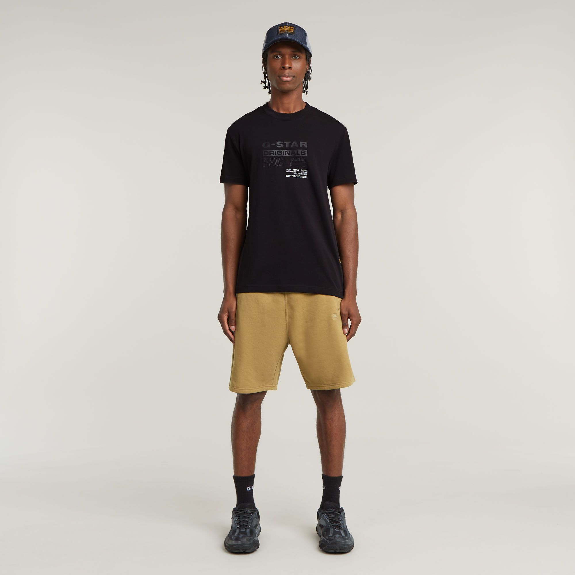 G-Star RAW Nifous Sweat Short Beige Heren