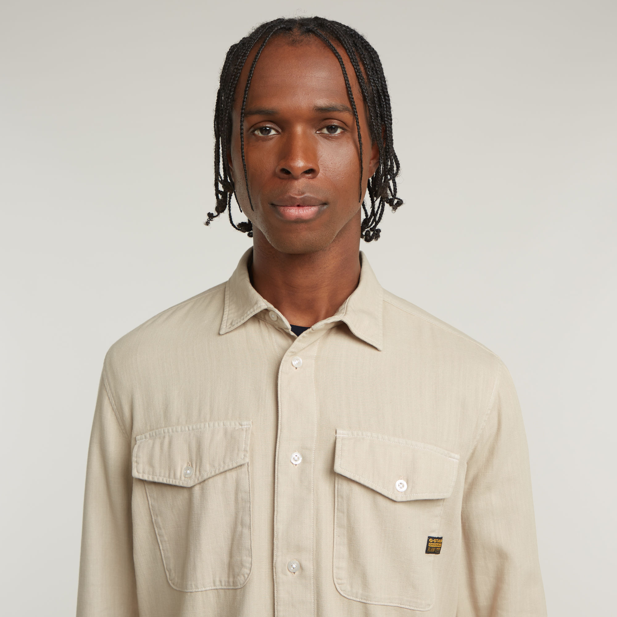 G-Star RAW Marine Slim Shirt Beige Heren