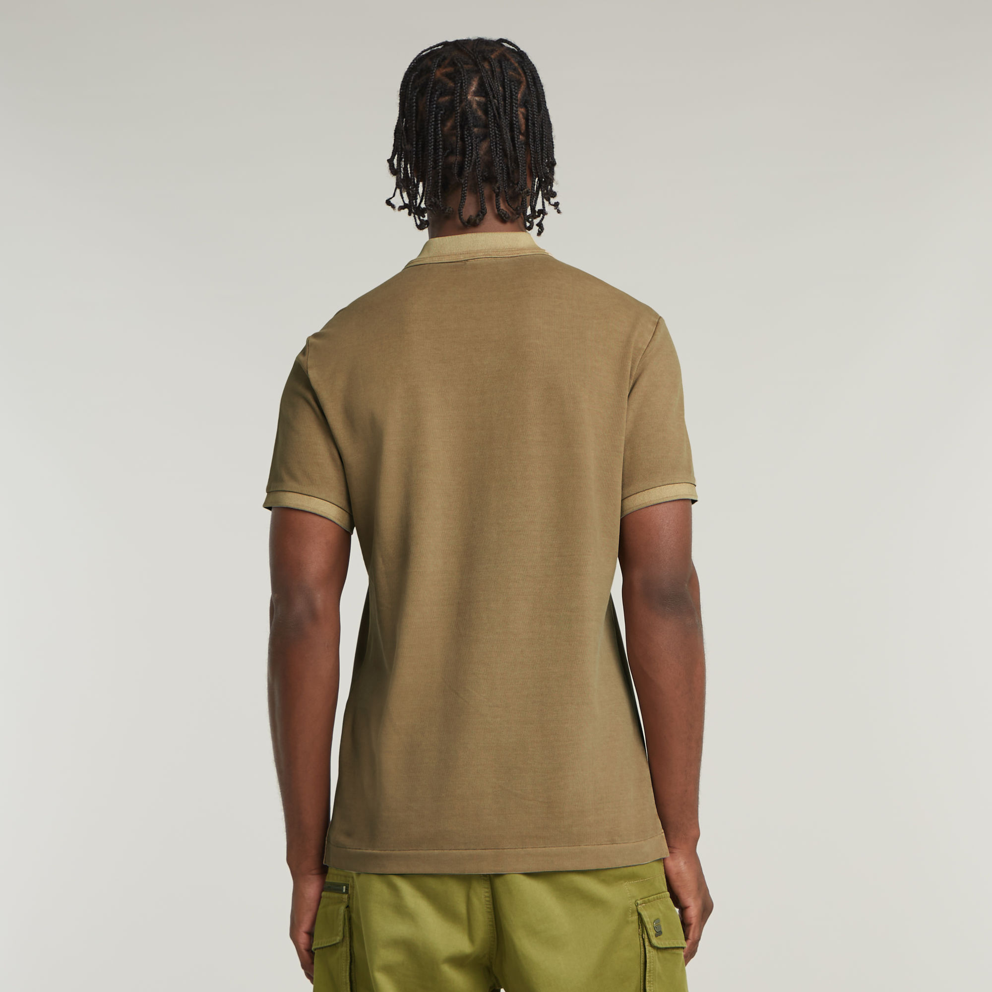 G-Star RAW Dunda Overdyed Slim Polo Beige Heren
