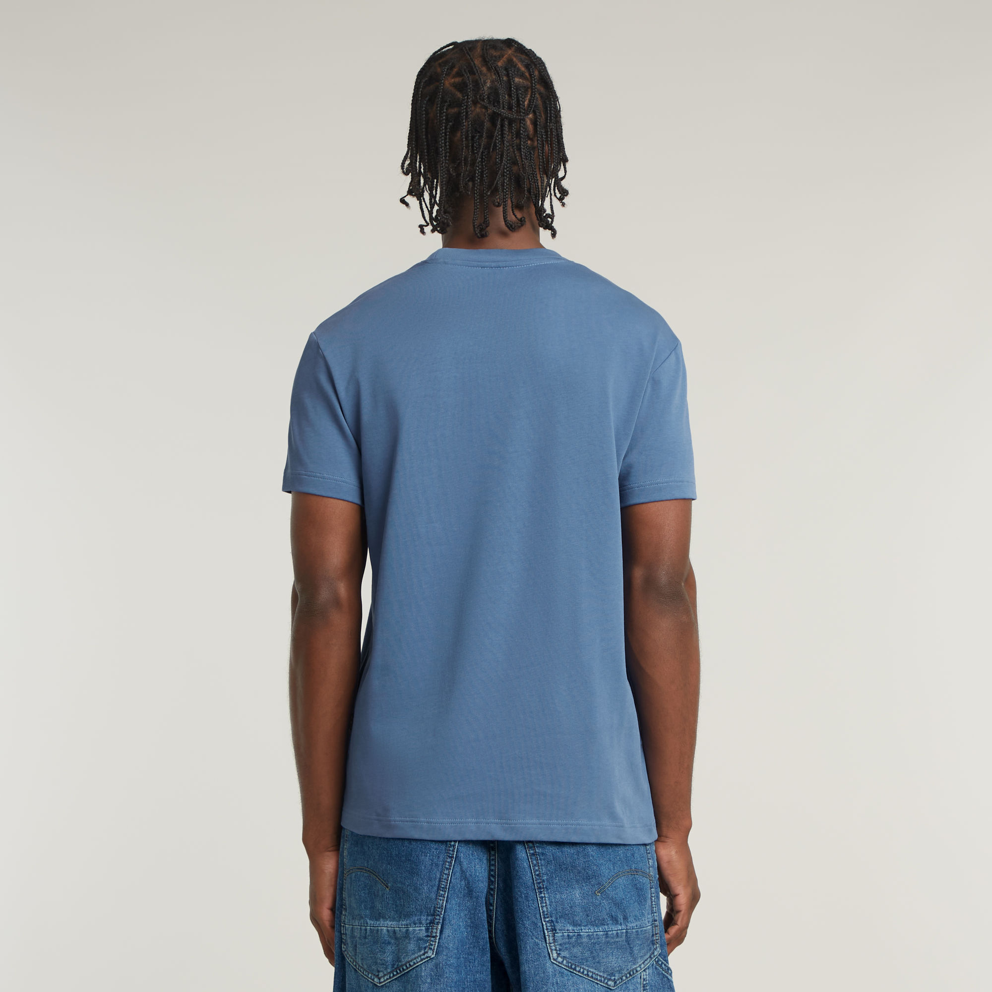 G-Star RAW Originals T-Shirt Midden blauw Heren