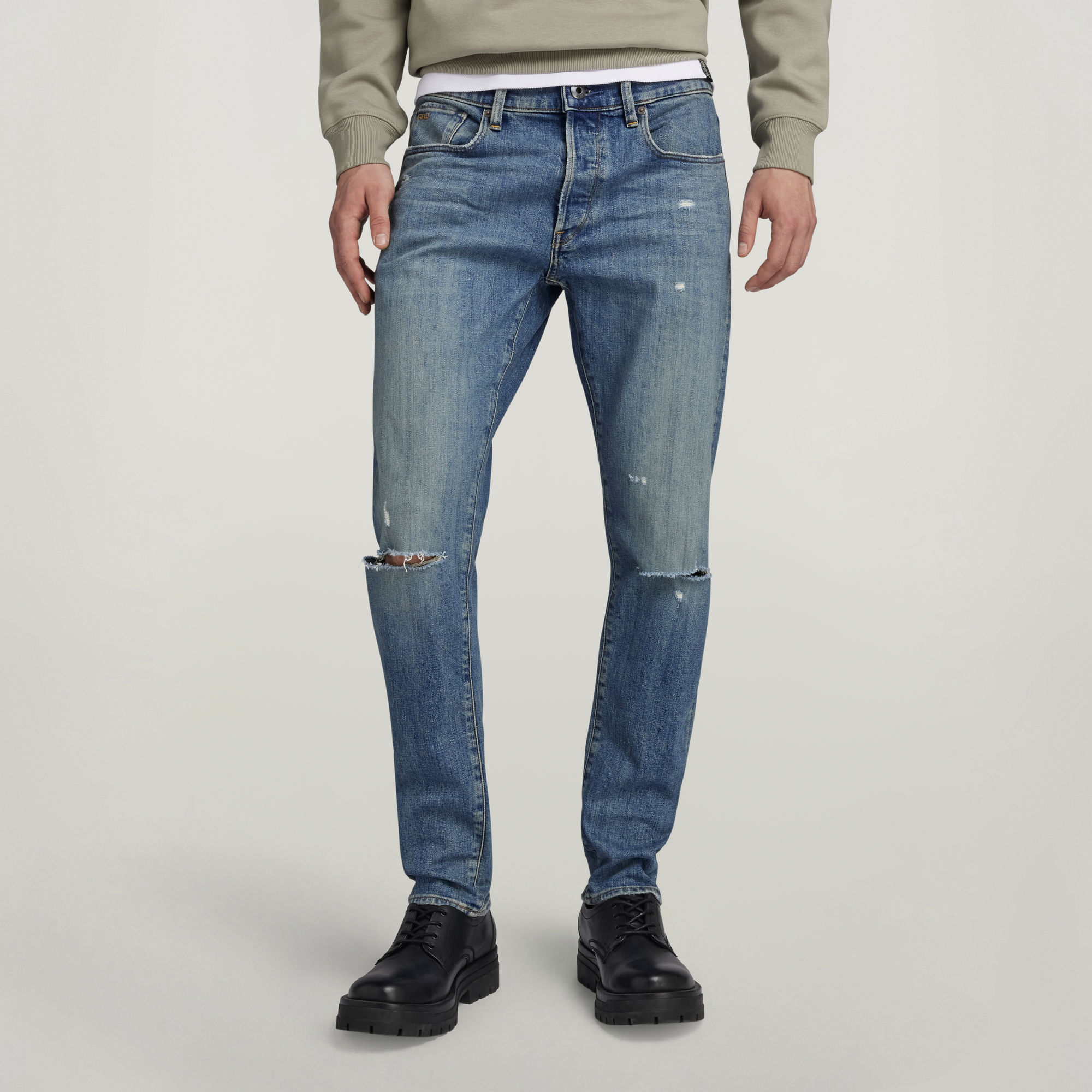 

3301 Slim Jeans - Midden blauw - Heren